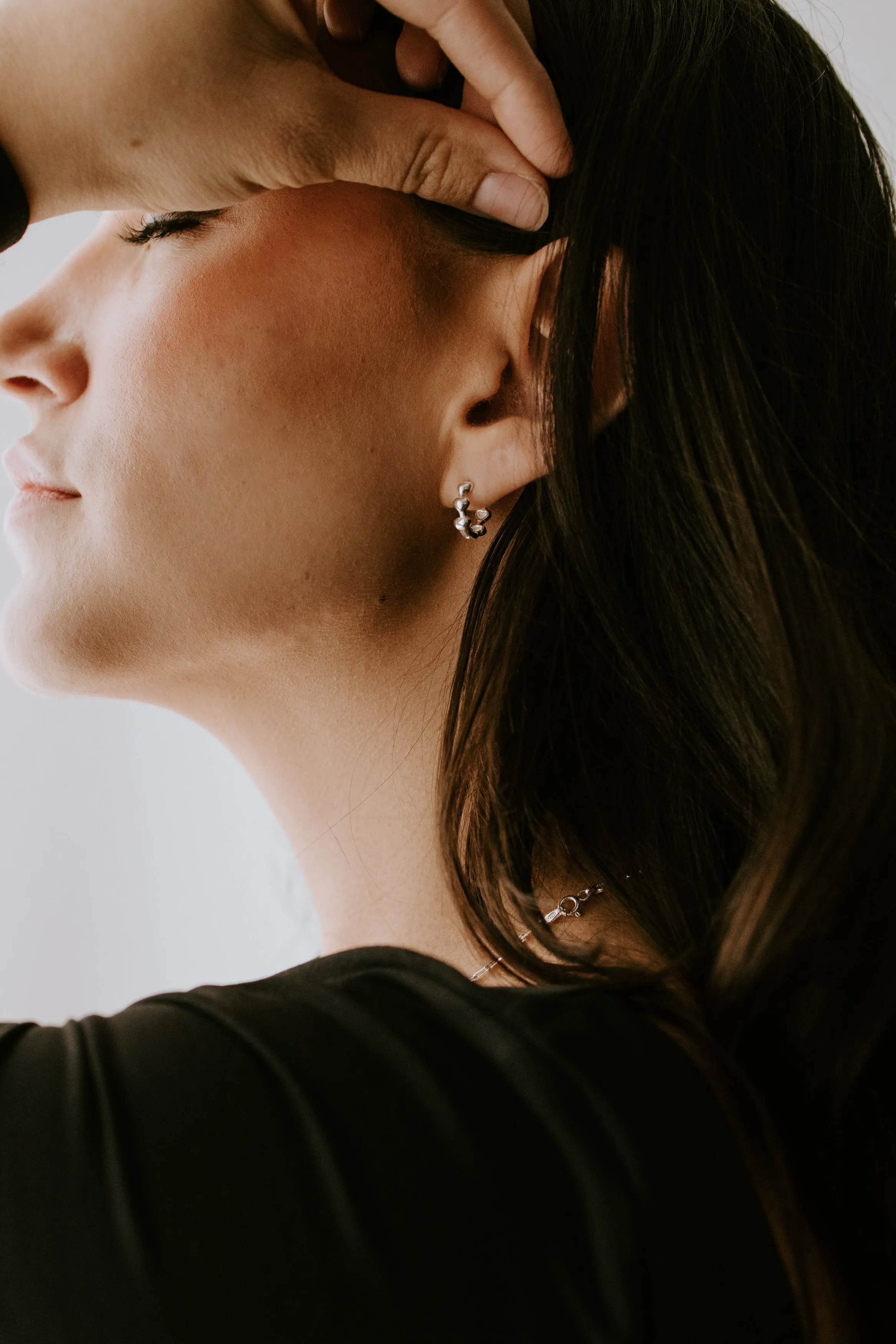 Heart Hoops - Sterling Silver sold by Sydney Rose product image thumbnail 2