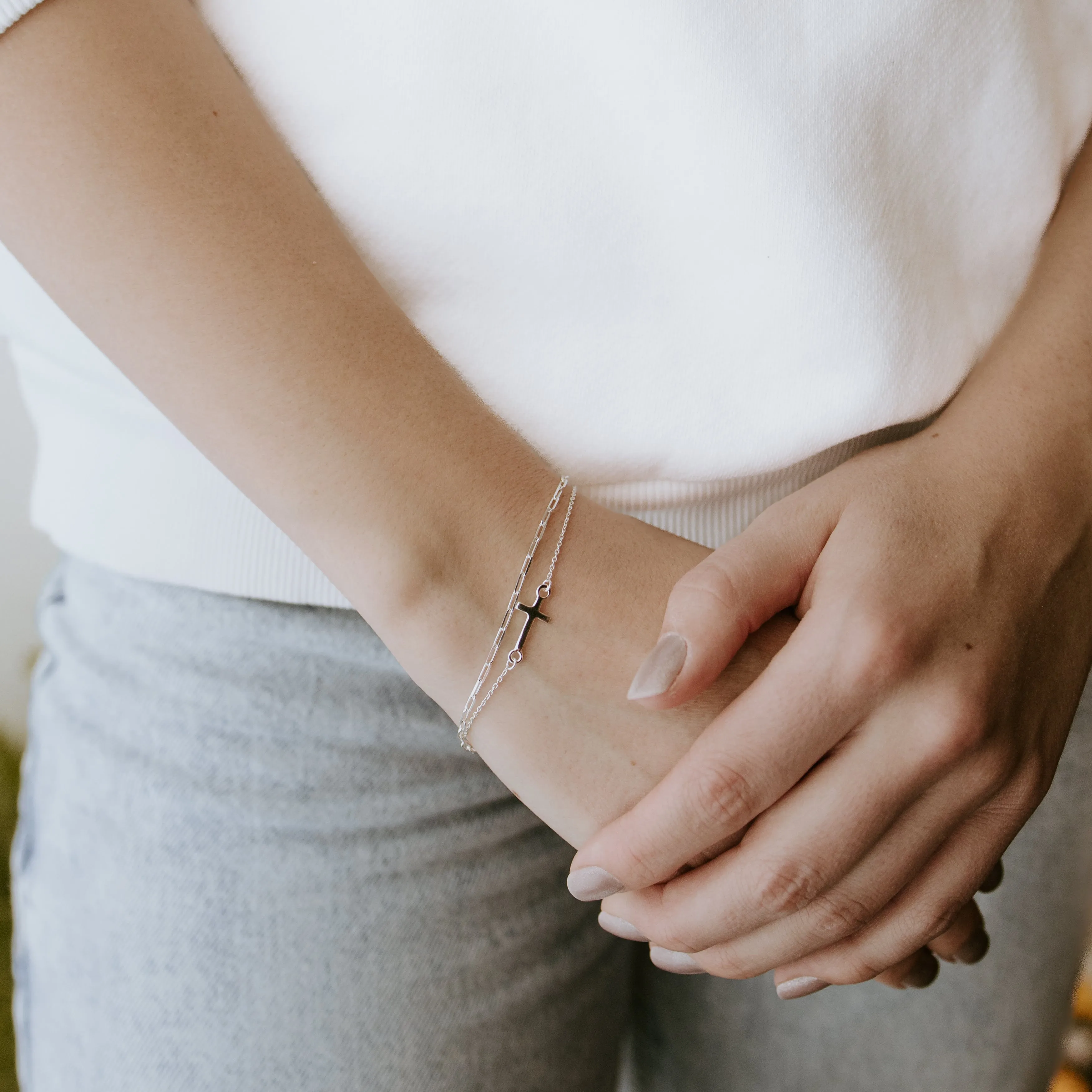 Petite Paperclip Bracelet - Sterling Silver sold by Sydney Rose product image thumbnail 4