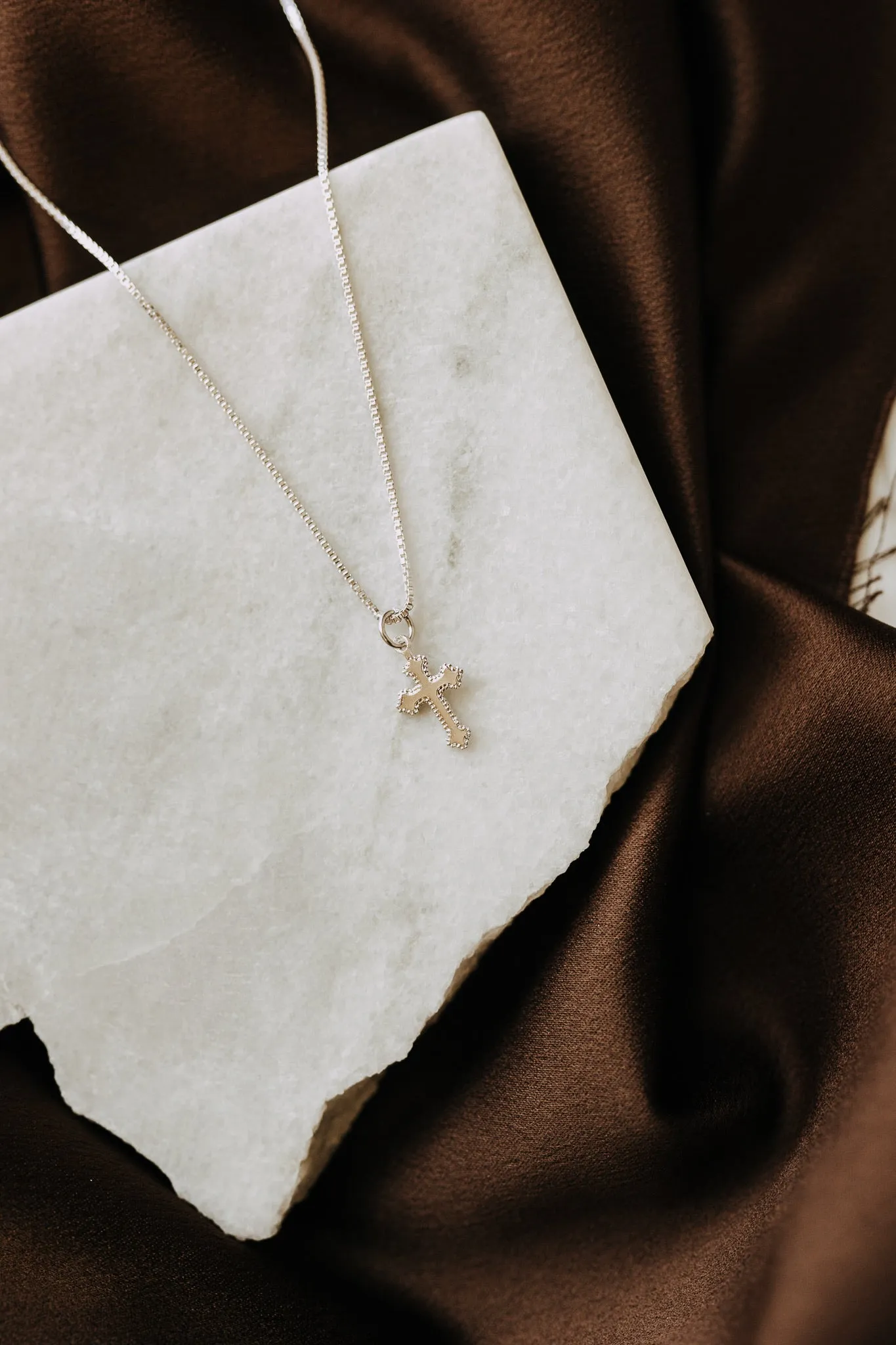 Heirloom Cross Necklace – Sterling Silver Cross Pendant Necklace sold by Sydney Rose product image thumbnail 2