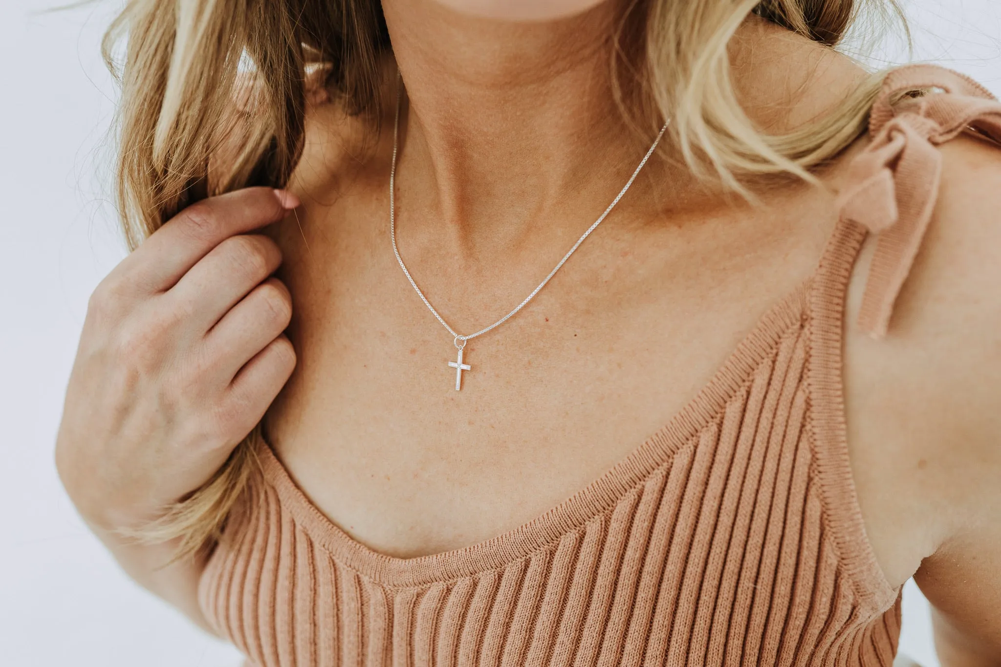 Grace Cross Necklace – Sterling Silver Cross Pendant Necklace sold by Sydney Rose product image thumbnail 4