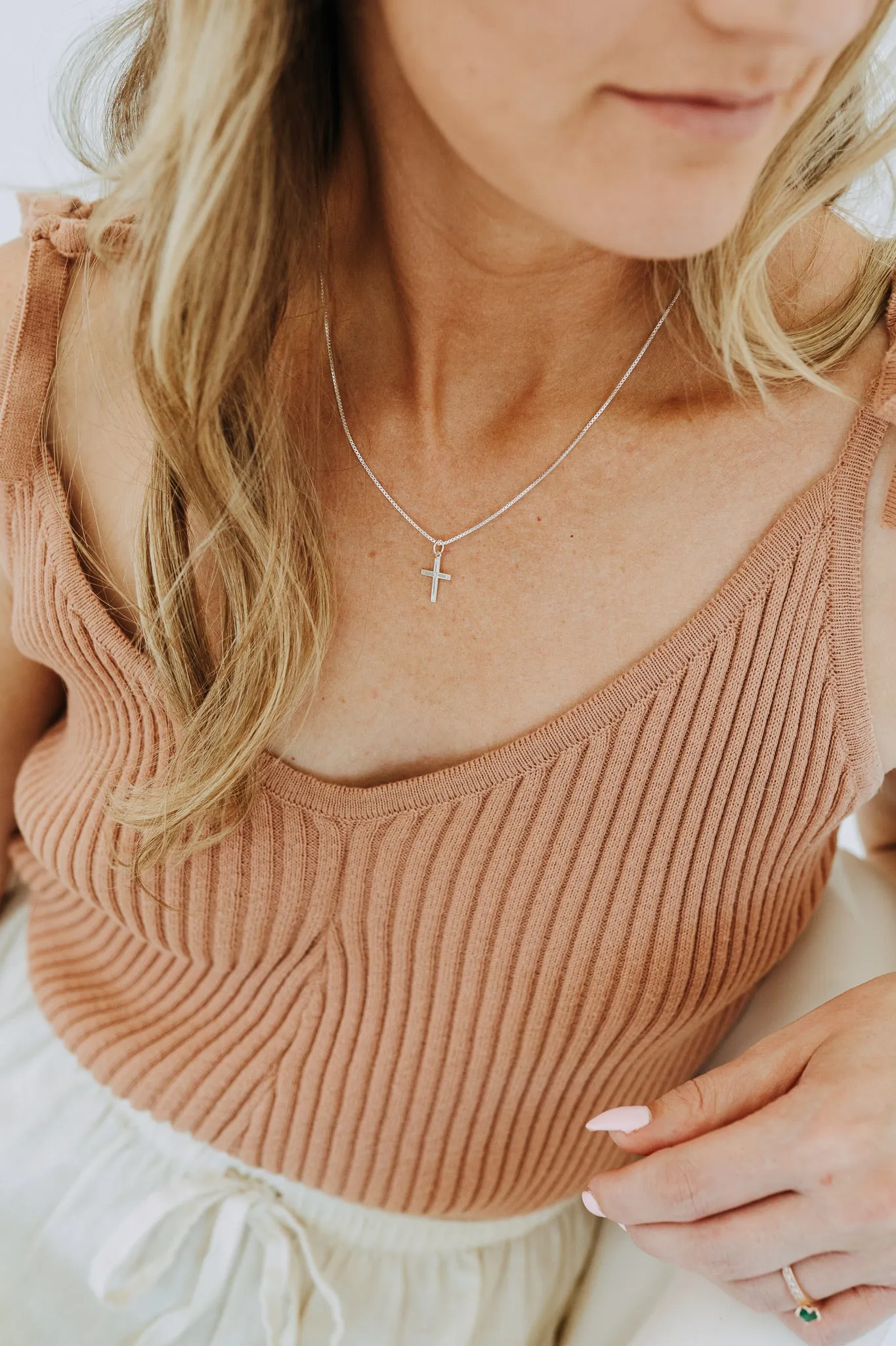 Grace Cross Necklace – Sterling Silver Cross Pendant Necklace sold by Sydney Rose product image thumbnail 3