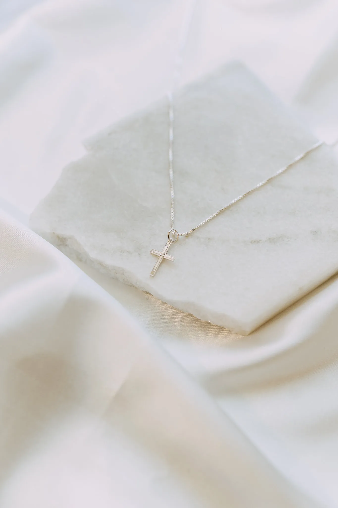 Grace Cross Necklace – Sterling Silver Cross Pendant Necklace sold by Sydney Rose product image thumbnail 5
