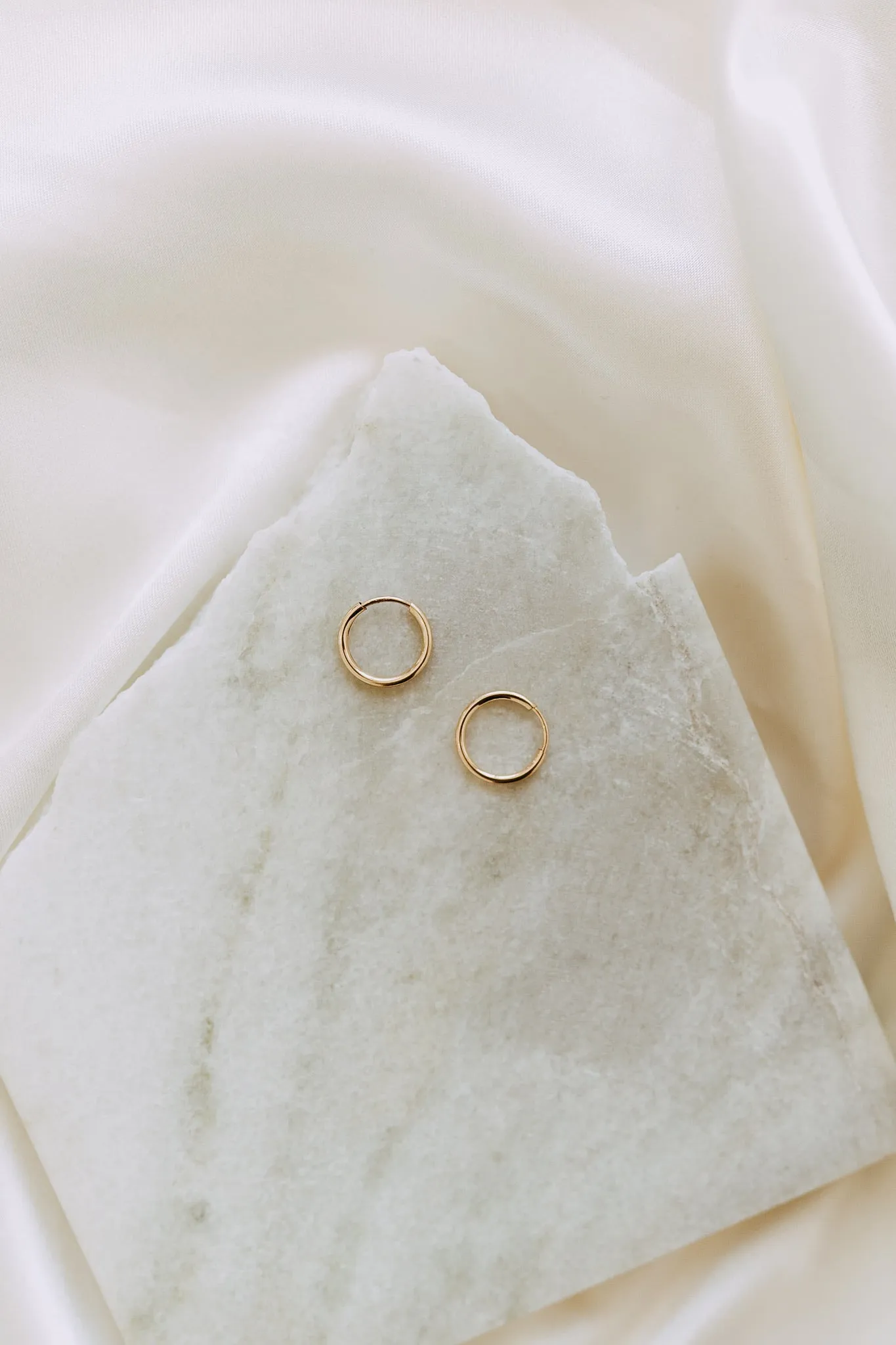 Men's Gold 12mm Sleeper Hoop Earrings sold by Sydney Rose product image thumbnail 5