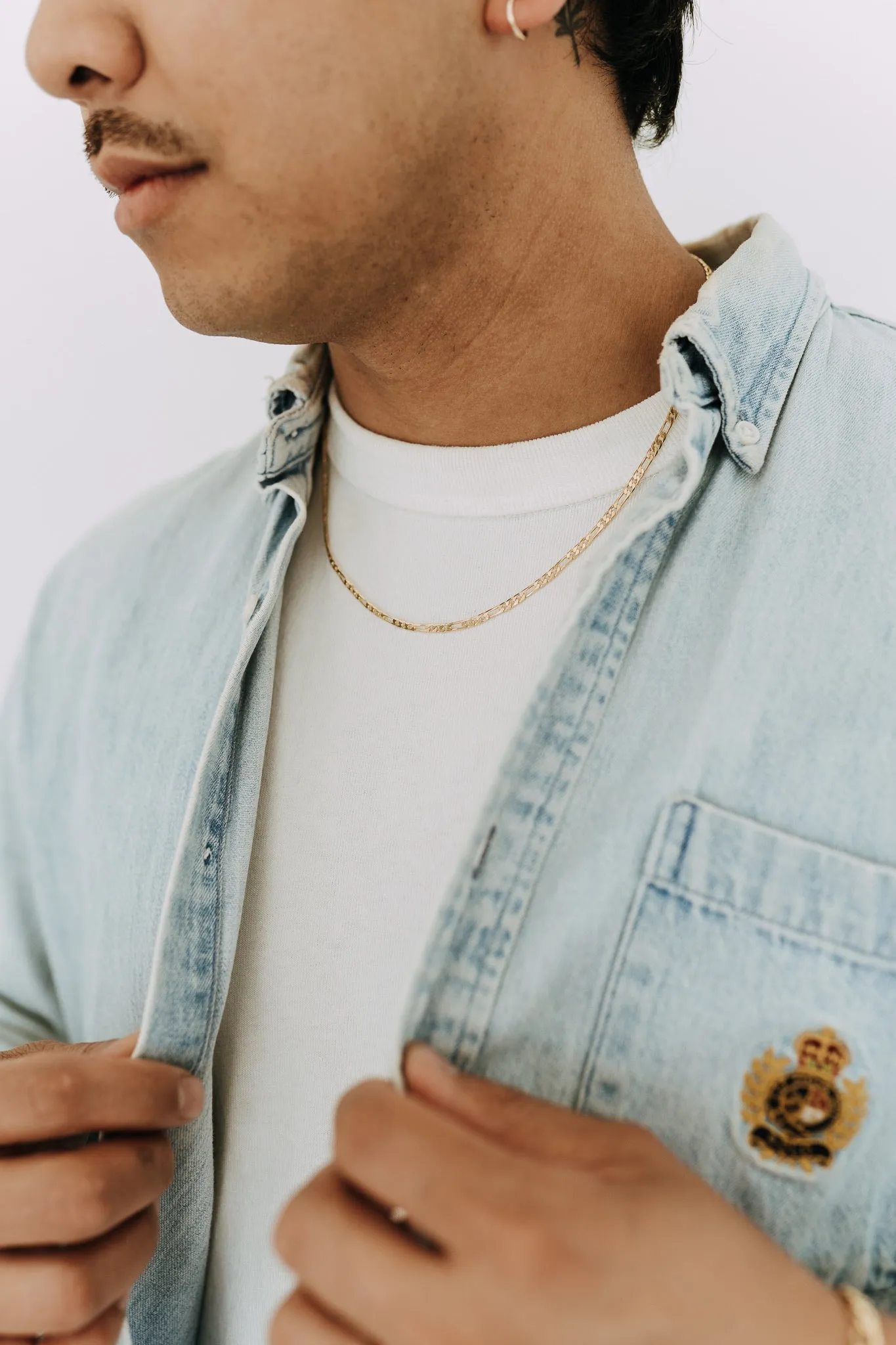 Men's Gold 12mm Sleeper Hoop Earrings sold by Sydney Rose product image thumbnail 3