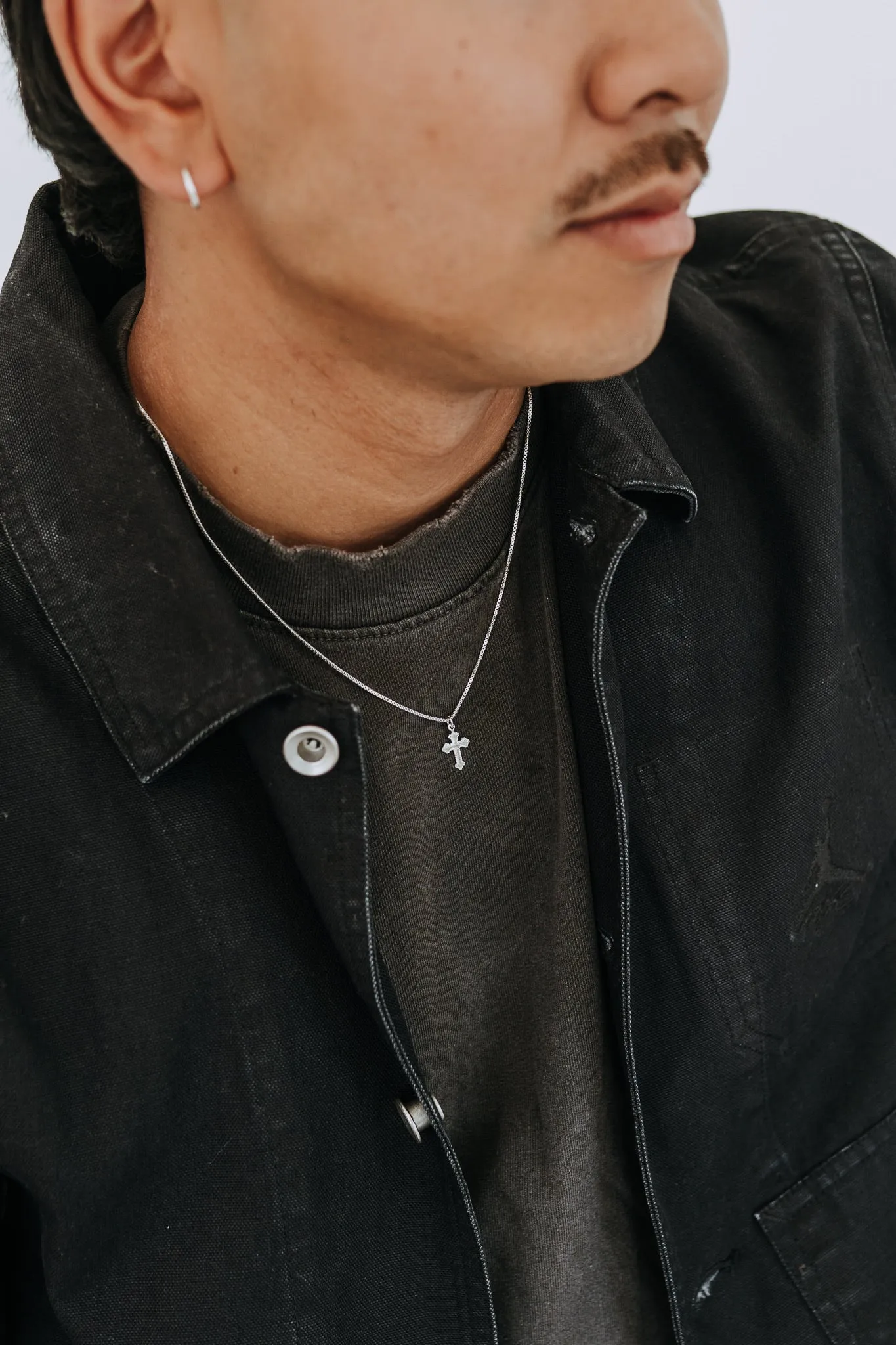 Men’s Silver Heirloom Cross Necklace | Sterling Silver Cross Chain sold by Sydney Rose product image thumbnail 5