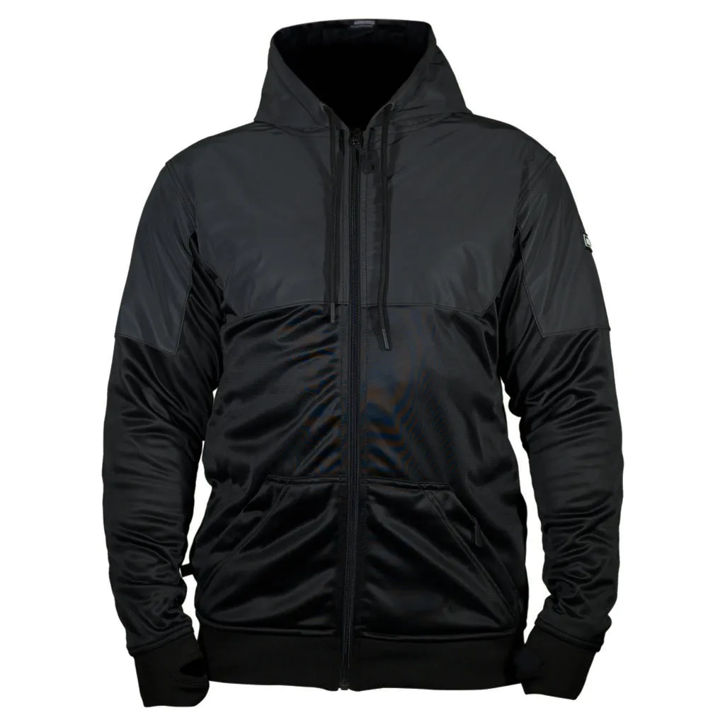 ARMORED BLACK ON BLACK REFLECTIVE PERFORMANCE HOODIE sold by Armored product image thumbnail 2