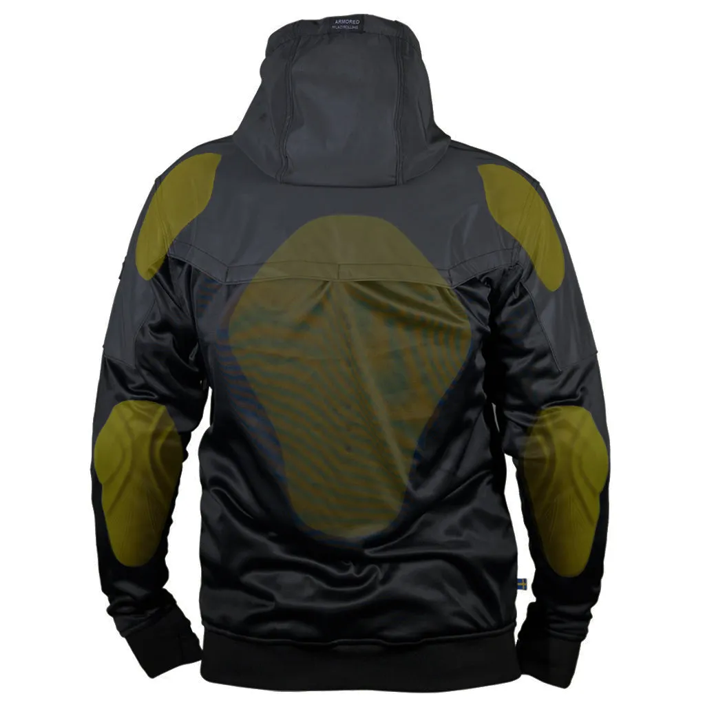 ARMORED BLACK ON BLACK REFLECTIVE PERFORMANCE HOODIE sold by Armored product image thumbnail 5