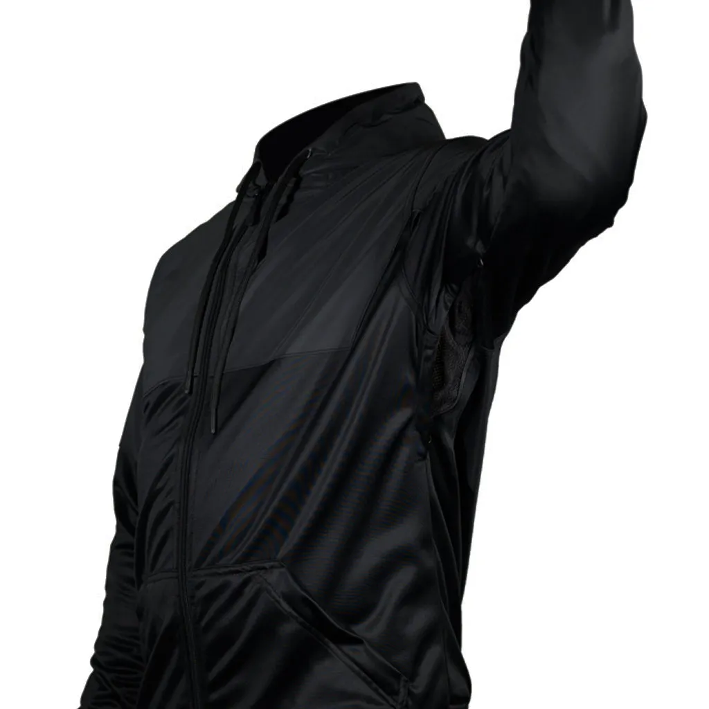 ARMORED BLACK ON BLACK REFLECTIVE PERFORMANCE HOODIE sold by Armored product image thumbnail 4