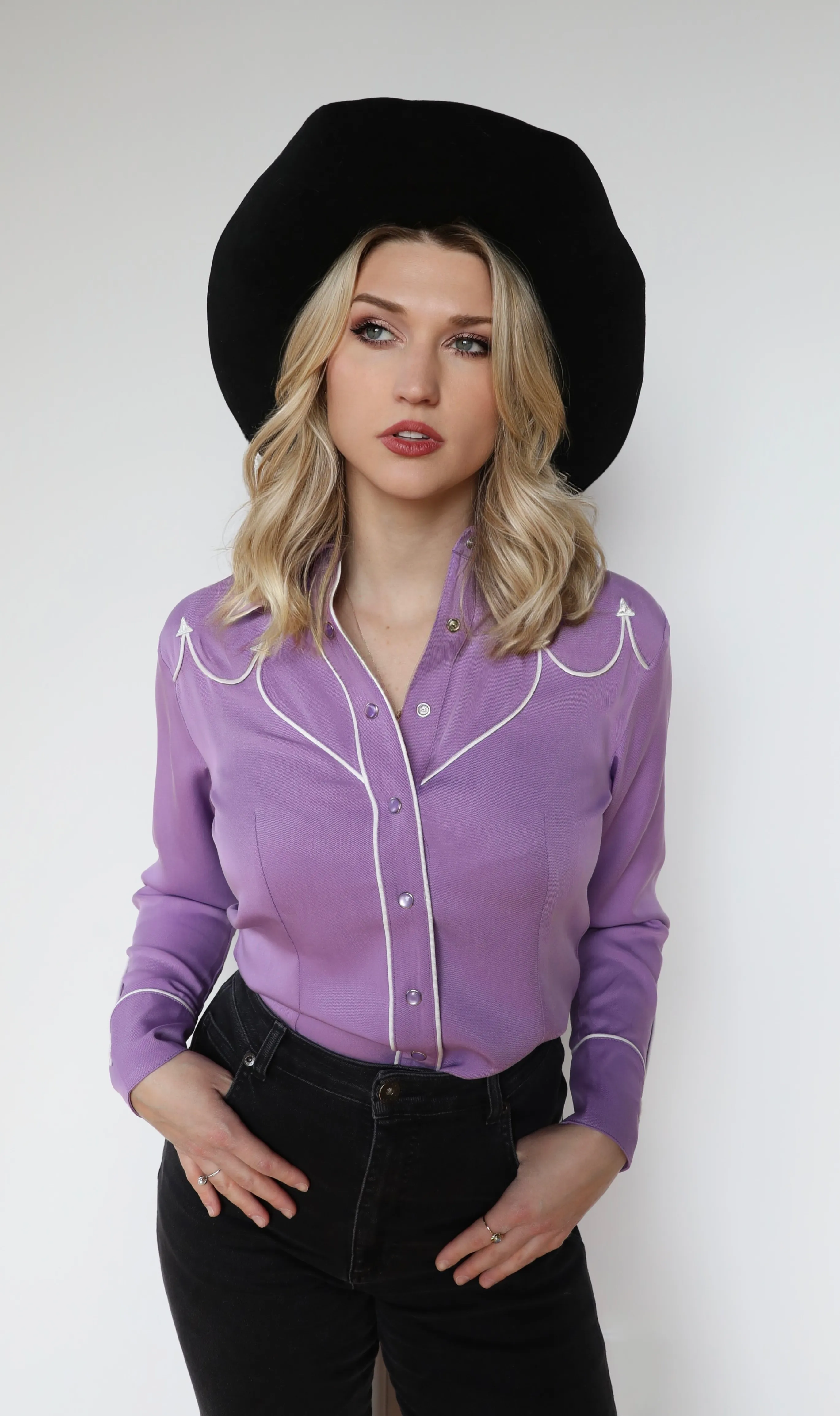 Lake Tahoe Women's Shirt Lavender sold by H Bar C product image thumbnail 3