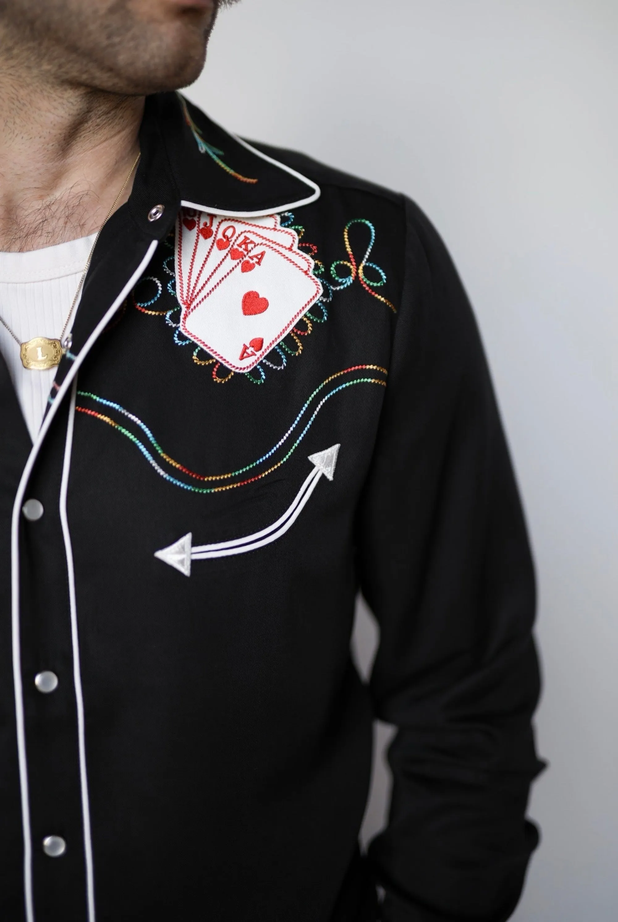 Royal Flush Shirt Black sold by H Bar C product image thumbnail 3