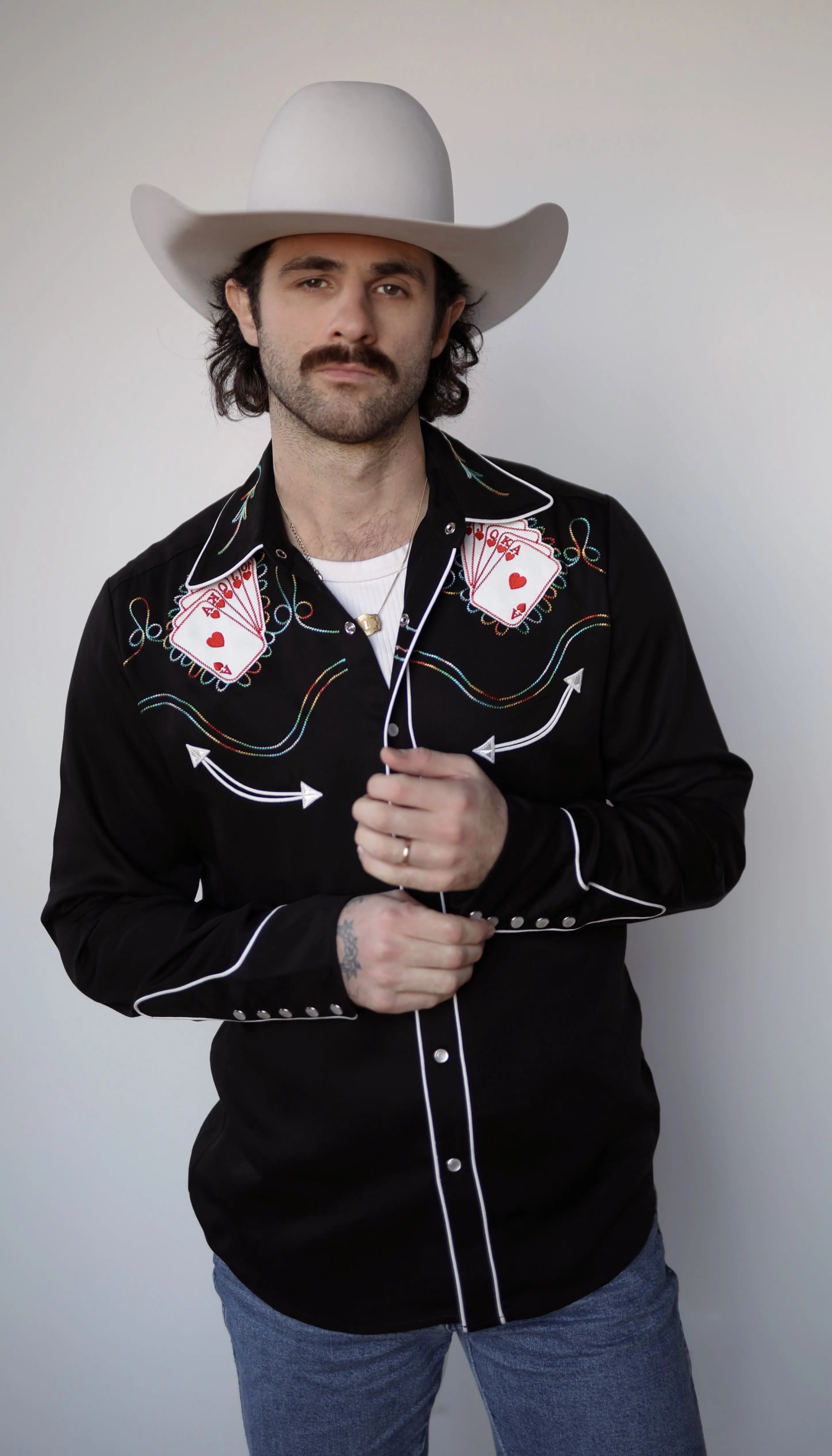Royal Flush Shirt Black sold by H Bar C product image thumbnail 4