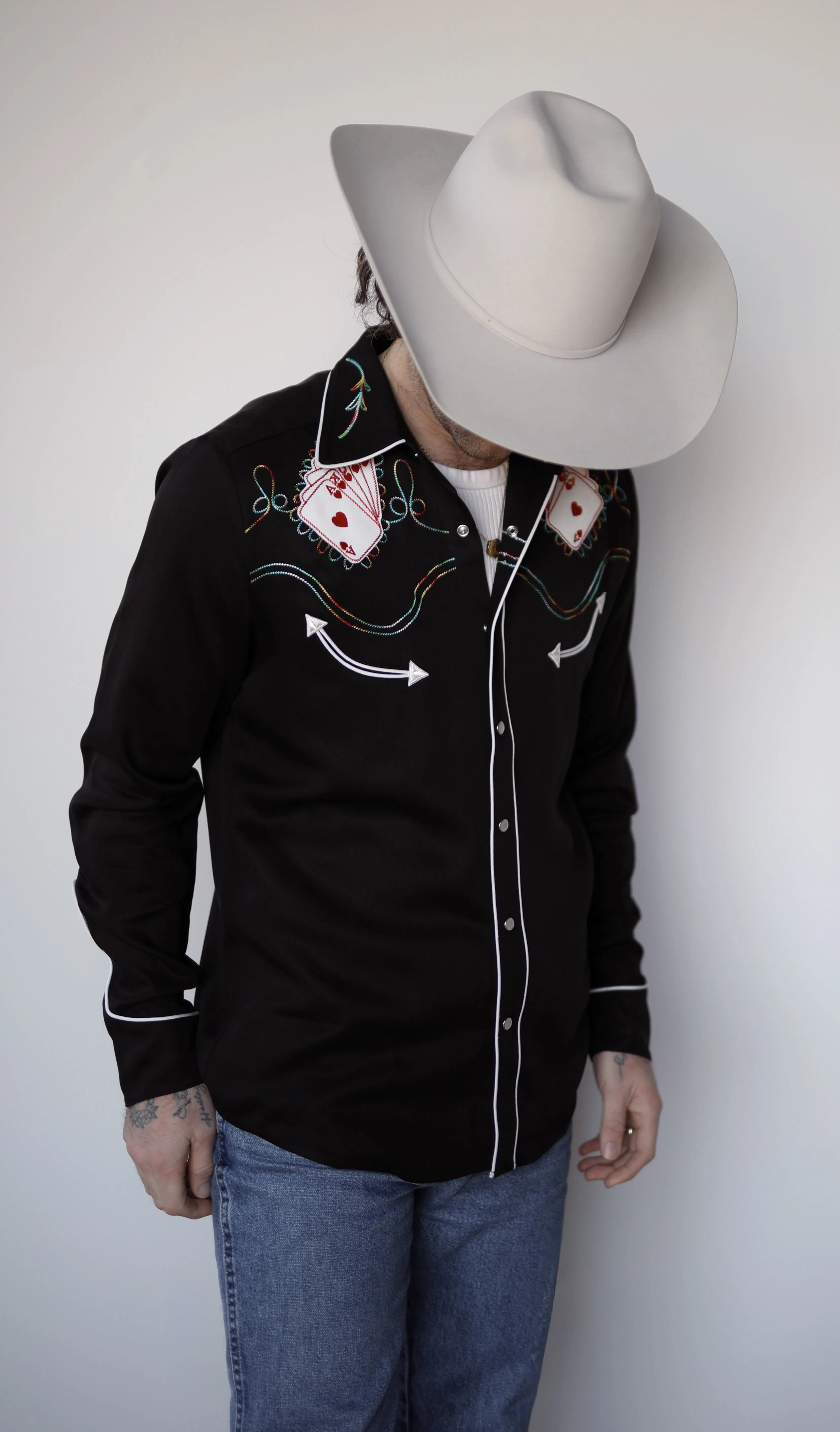 Royal Flush Shirt Black sold by H Bar C product image thumbnail 5