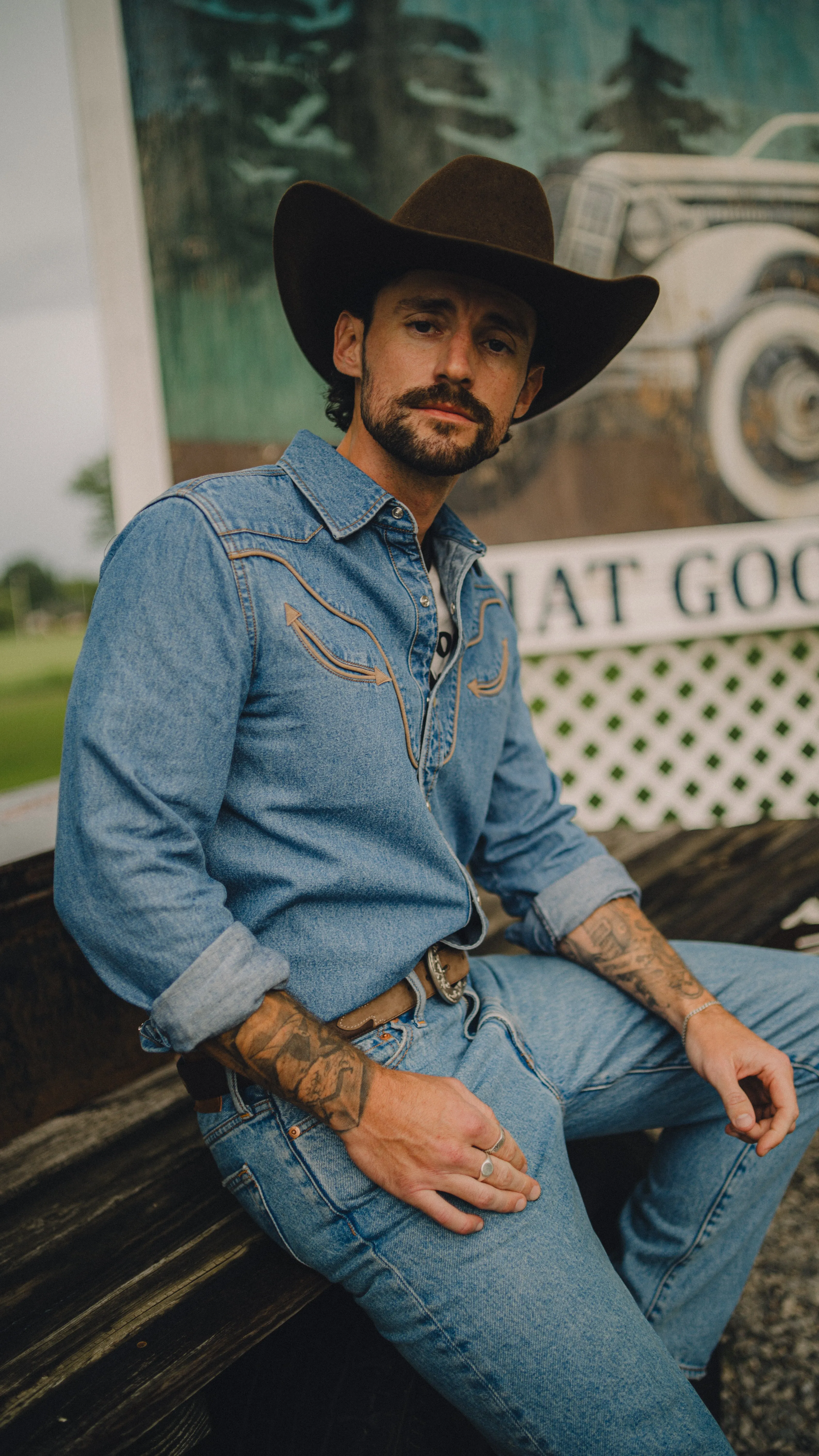 Rustler X H Bar C Denim Mens Shirt sold by H Bar C product image thumbnail 5