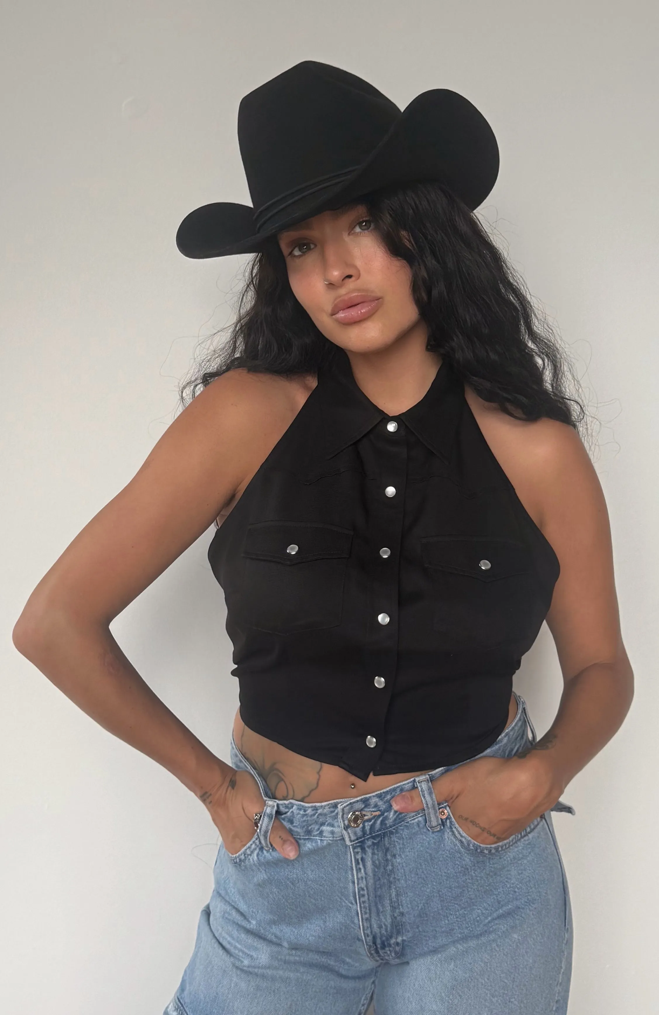 Hampton Halter Top Black sold by H Bar C product image thumbnail 5