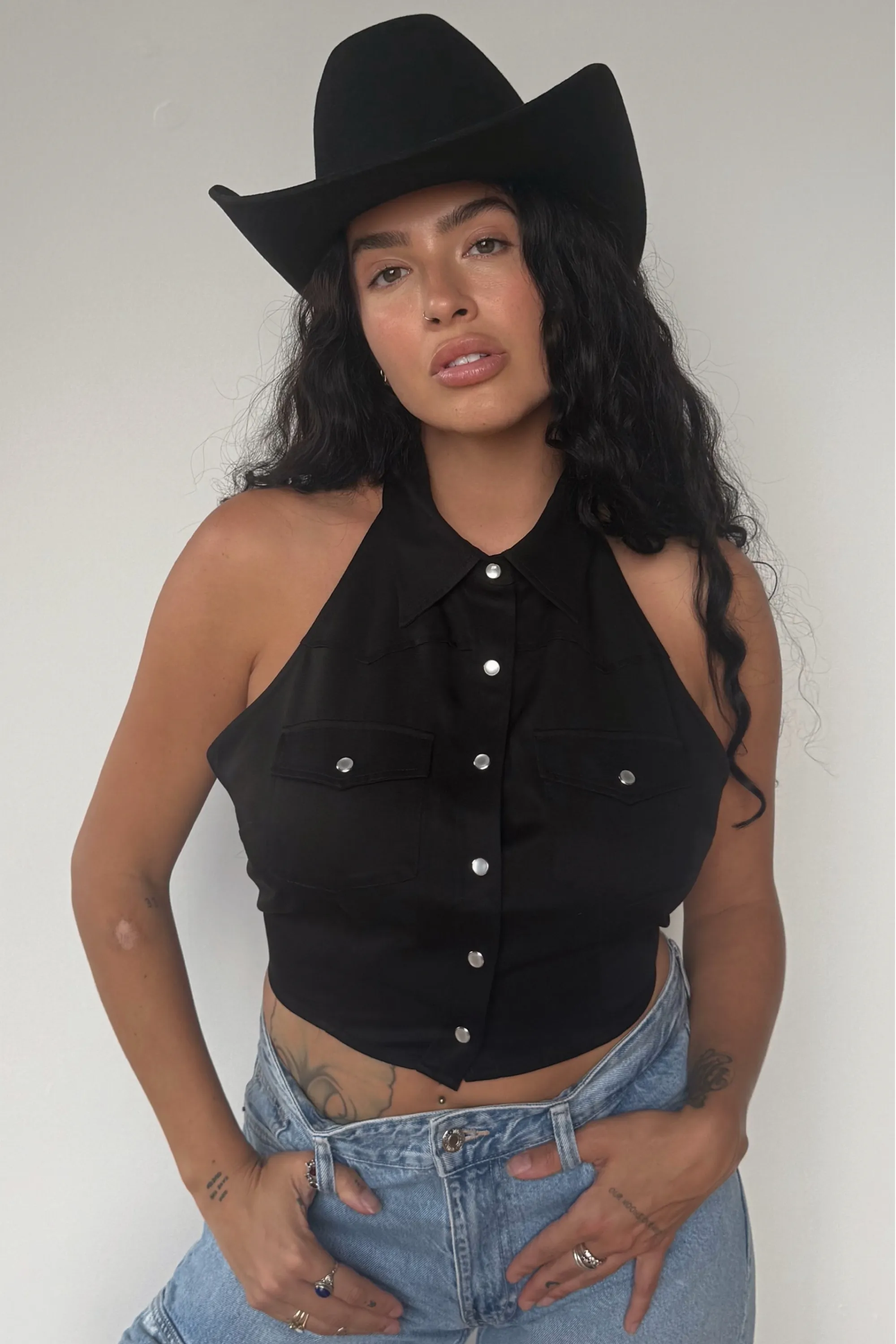 Hampton Halter Top Black sold by H Bar C product image thumbnail 3