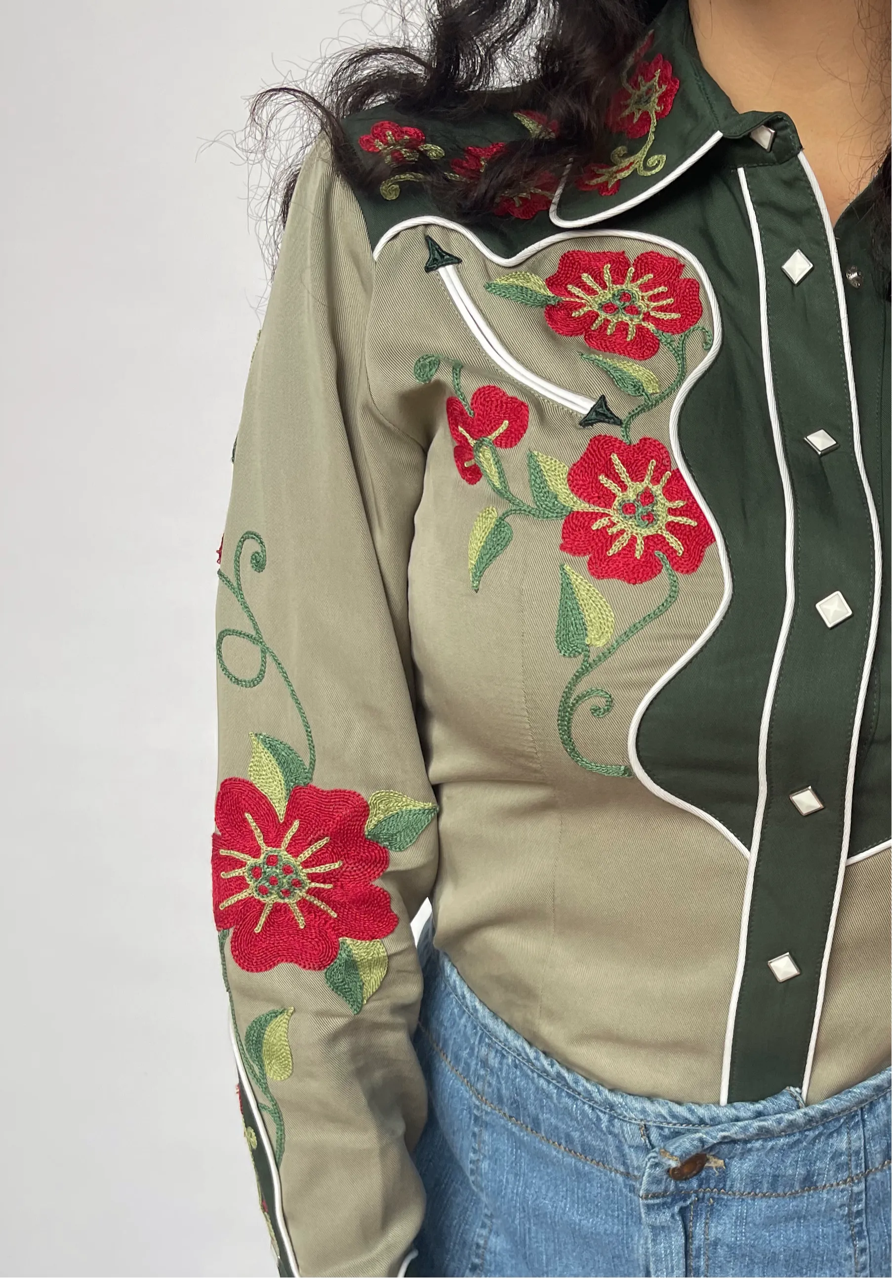 Santa Ana Women's Shirt Green sold by H Bar C product image thumbnail 5