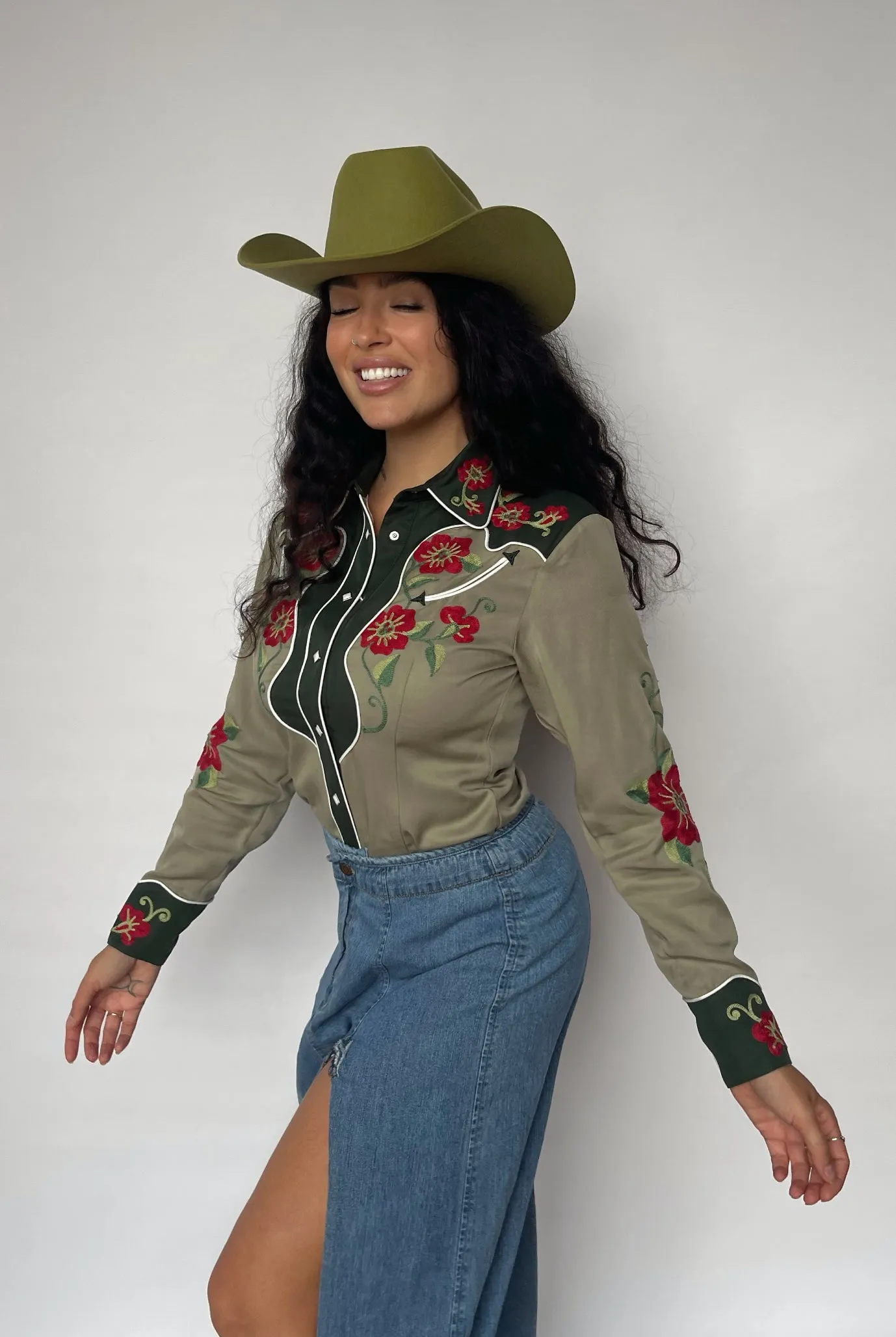 Santa Ana Women's Shirt Green sold by H Bar C product image thumbnail 4
