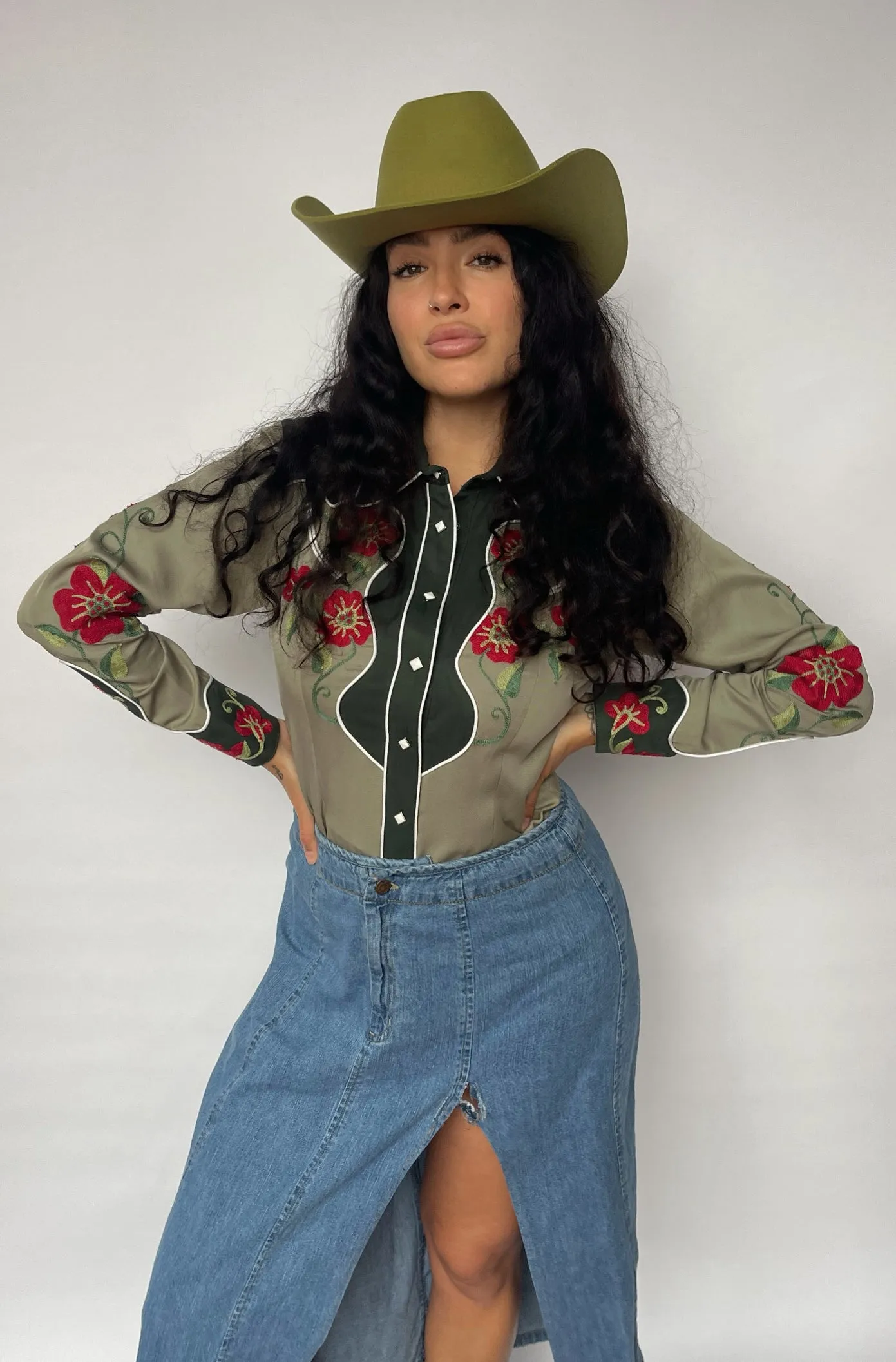 Santa Ana Women's Shirt Green sold by H Bar C product image thumbnail 2