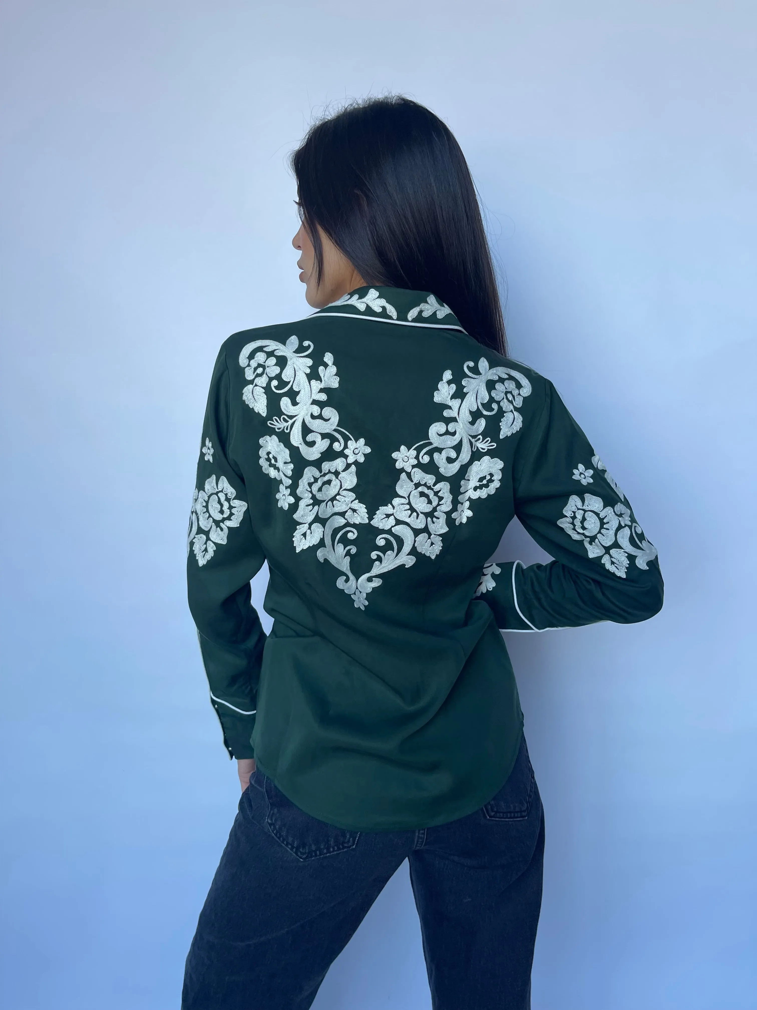 Fort Worth Women's Shirt Green sold by H Bar C product image thumbnail 4