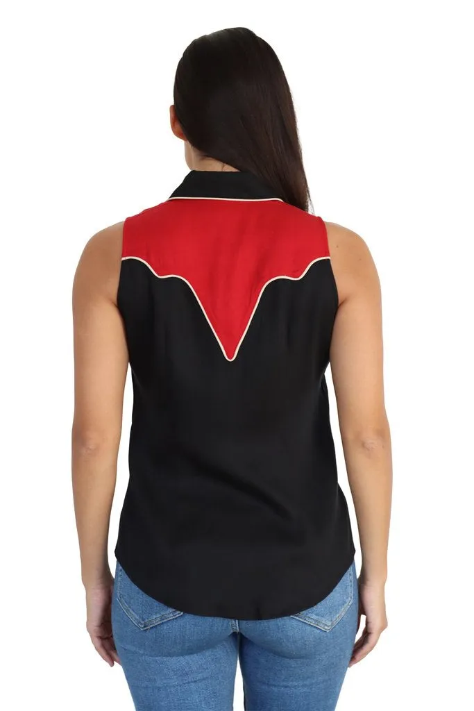 Atlanta Women's Shirt Black and Red sold by H Bar C product image thumbnail 3
