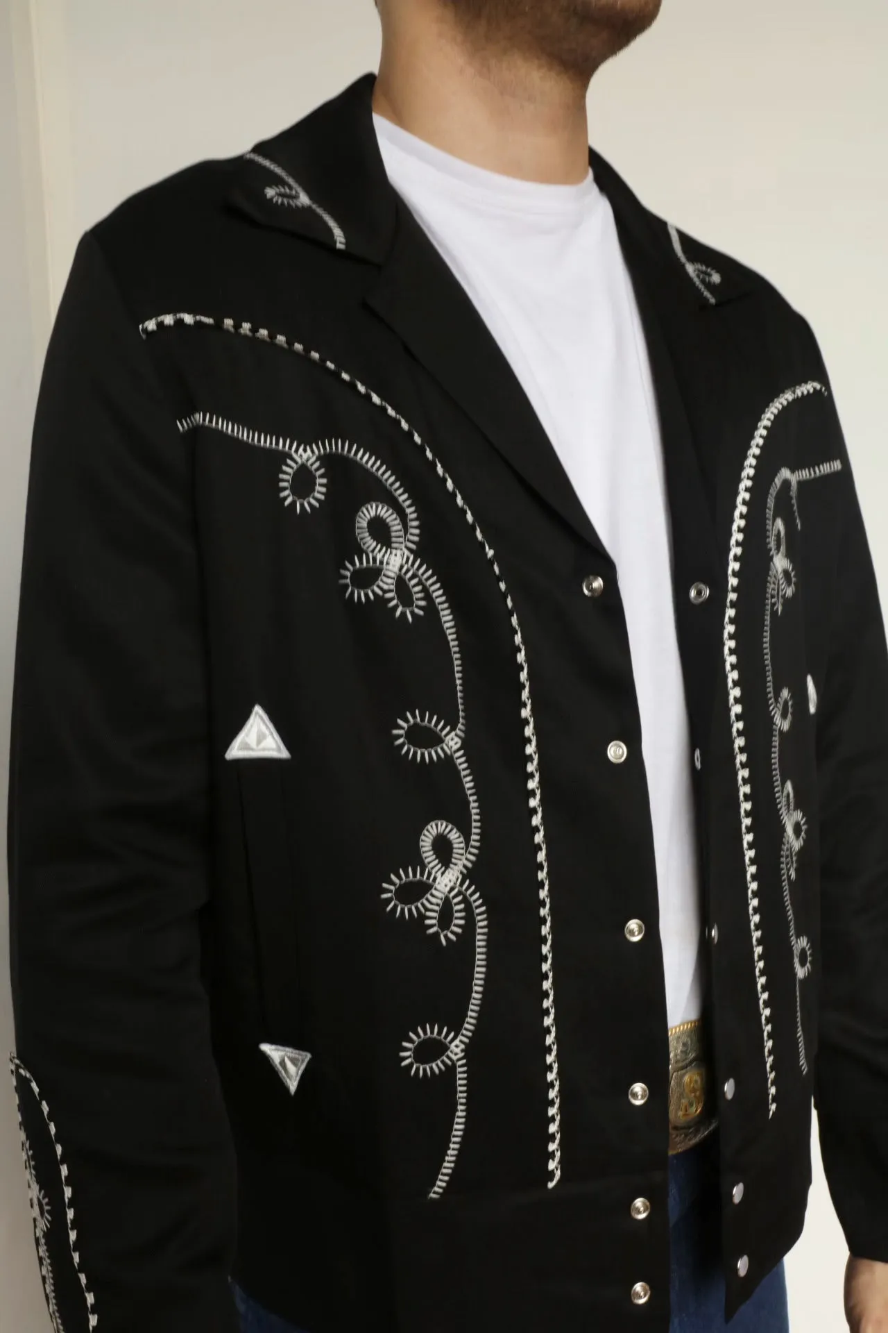 Bolero Men's Jacket Black and White sold by H Bar C product image thumbnail 4
