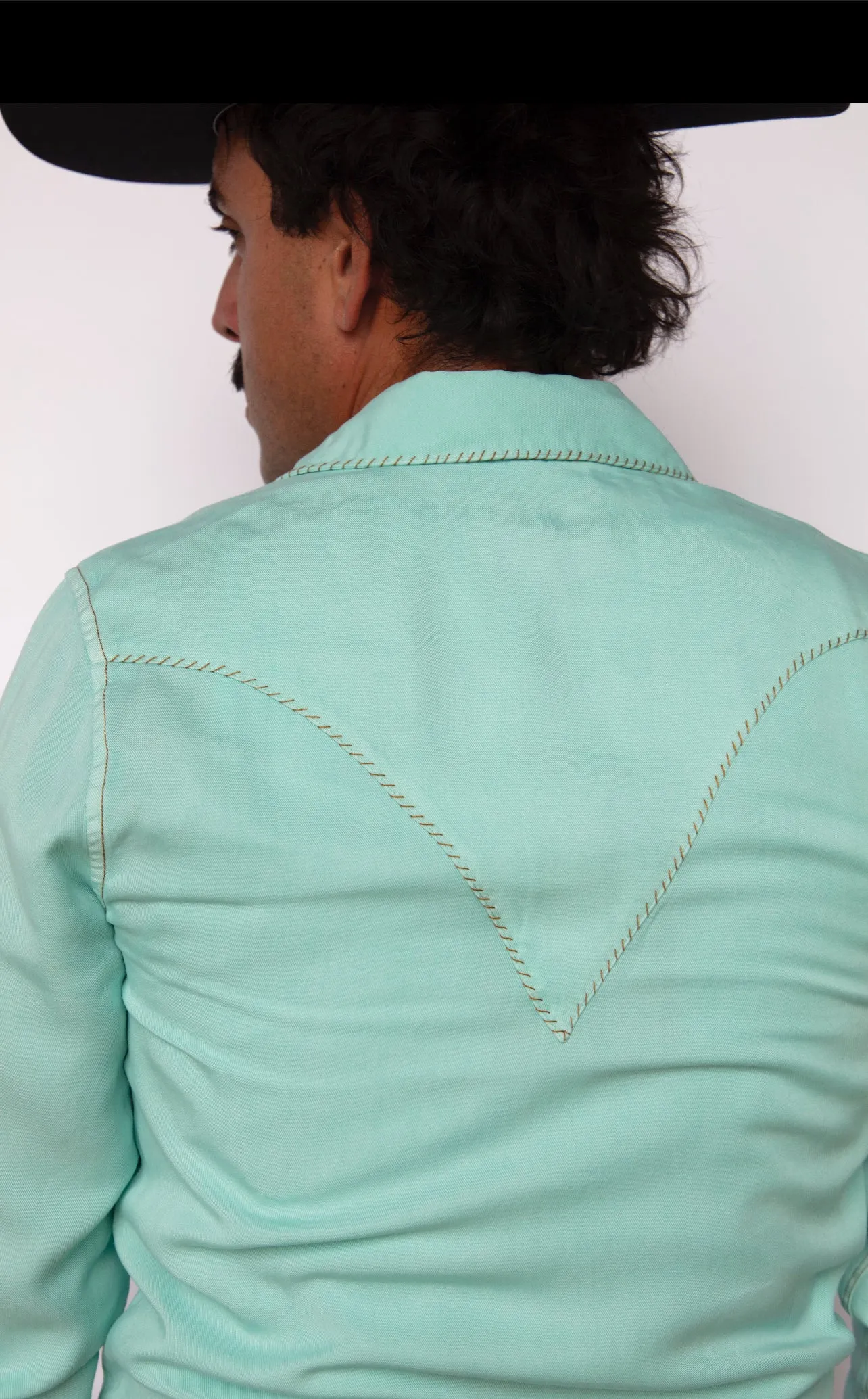 Brooklyn Men's Shirt Turquoise sold by H Bar C product image thumbnail 5