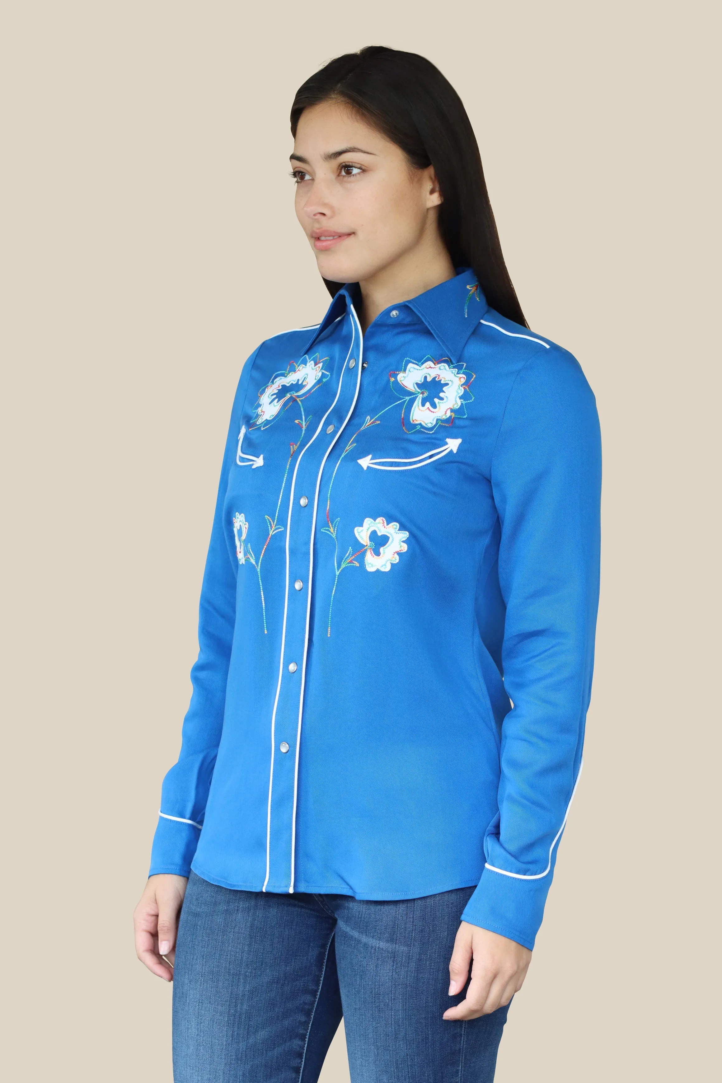Texas Women's Shirt Royal Blue sold by H Bar C product image thumbnail 5