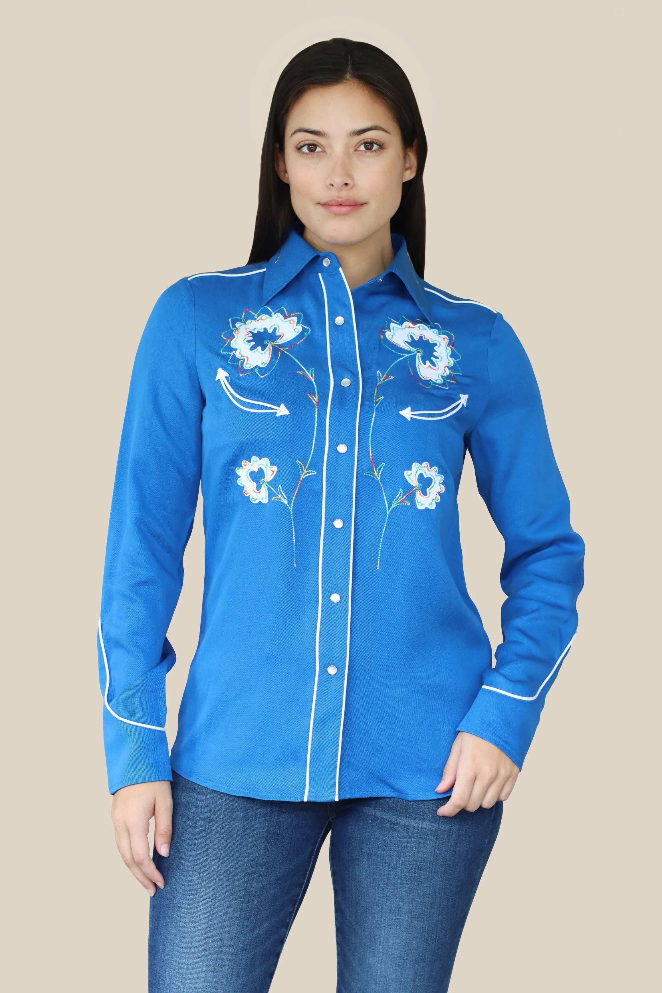 Texas Women's Shirt Royal Blue sold by H Bar C product image thumbnail 4