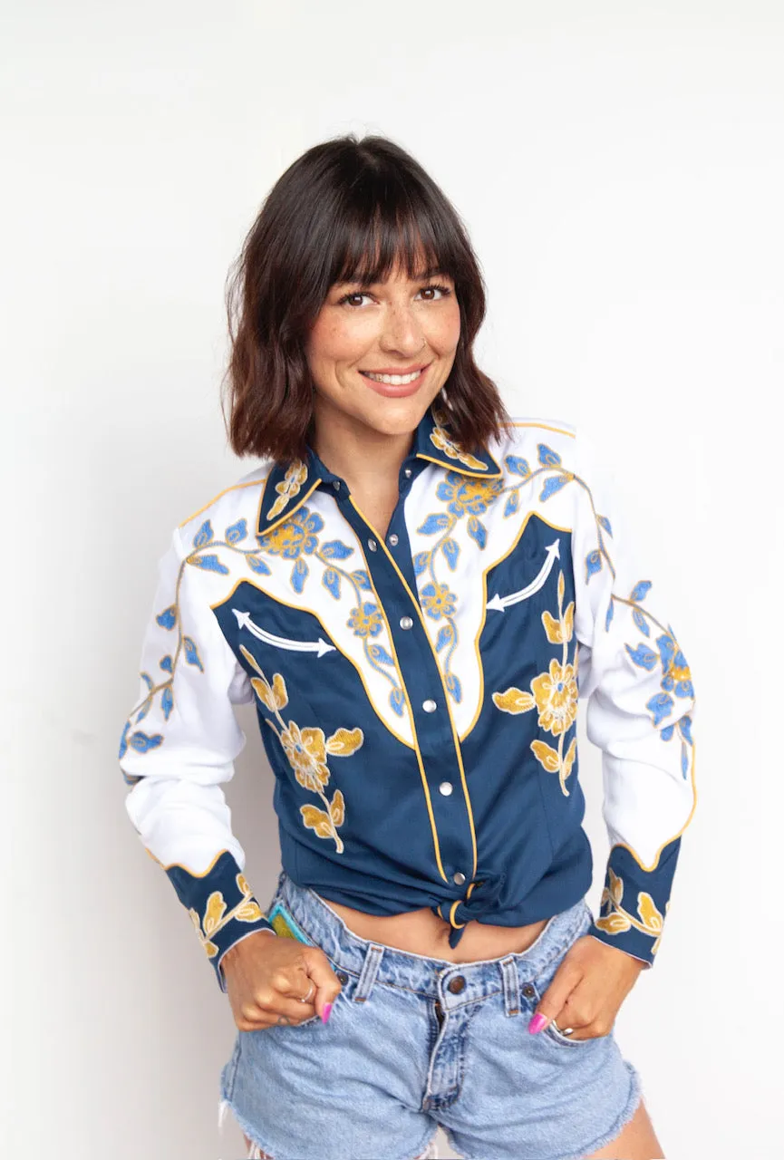 Charleston Women's Shirt Blue sold by H Bar C product image thumbnail 3