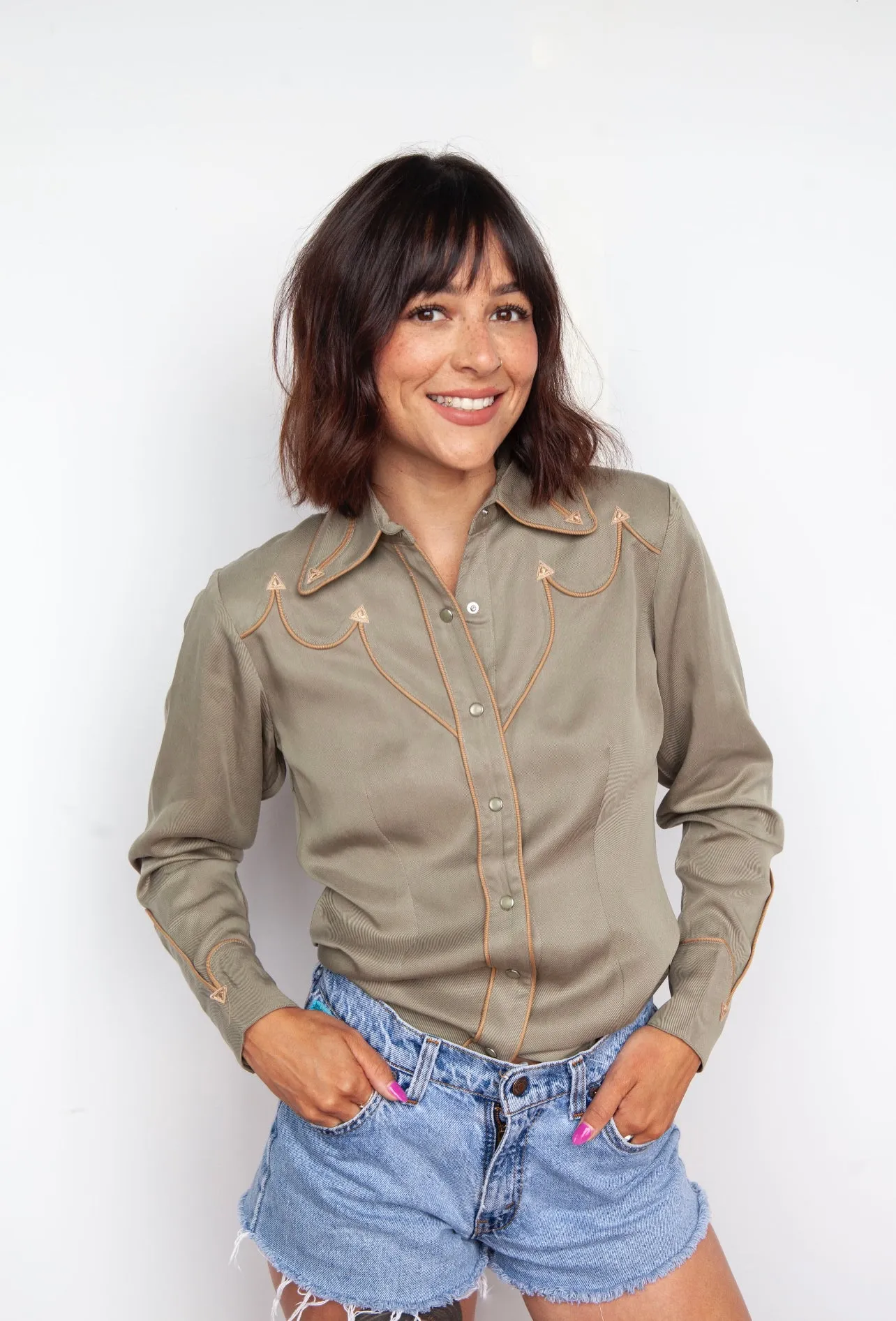 Lake Tahoe Women's Shirt Green sold by H Bar C product image thumbnail 3