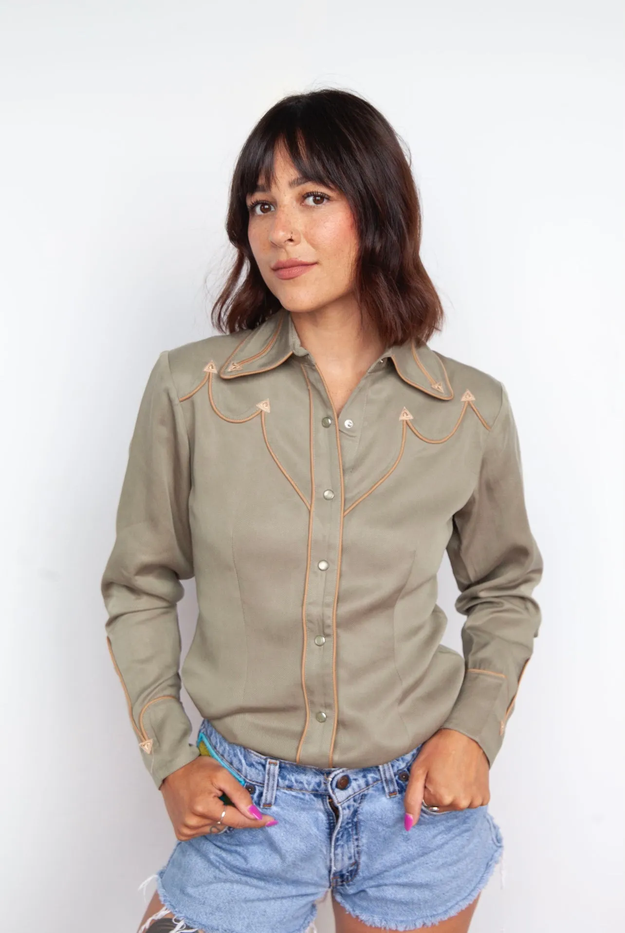 Lake Tahoe Women's Shirt Green sold by H Bar C product image thumbnail 4