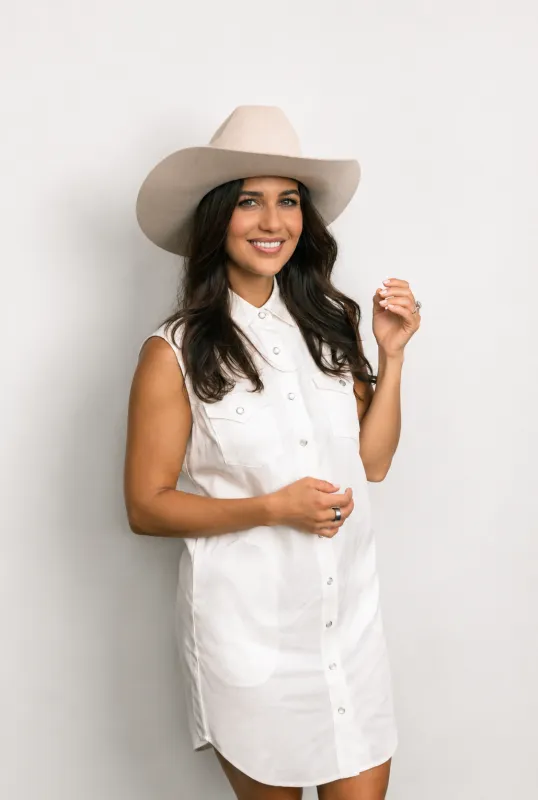 Palm Beach Women's Dress White made by H Bar C