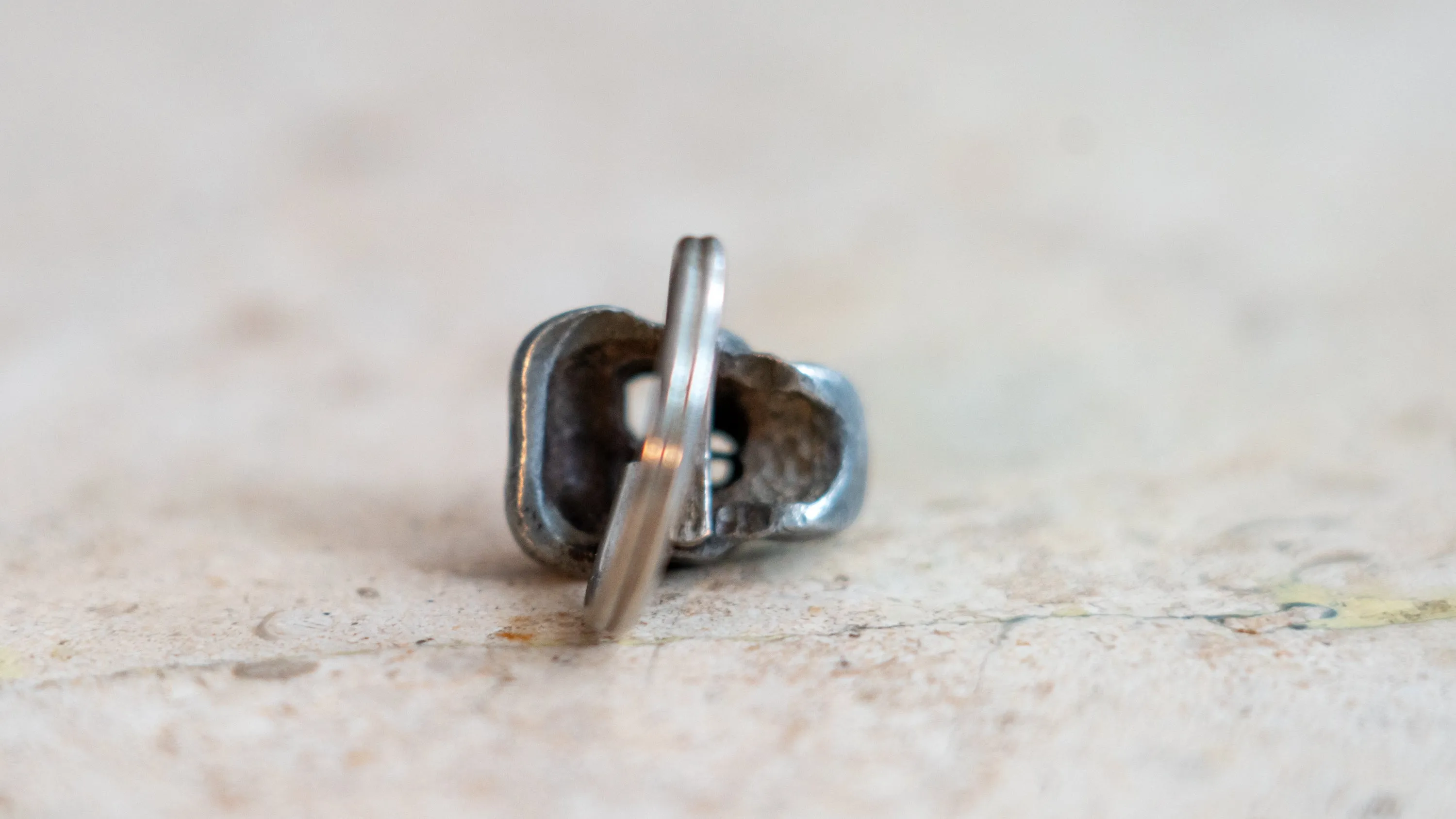 Crude Skull Mid Century Adjuatable Ring sold by Kilroy-VTG product image thumbnail 4