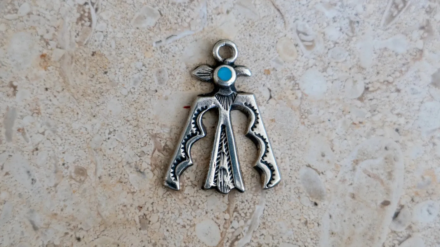 Unique Early Trading Post Thunderbird Pendant made by Kilroy-VTG