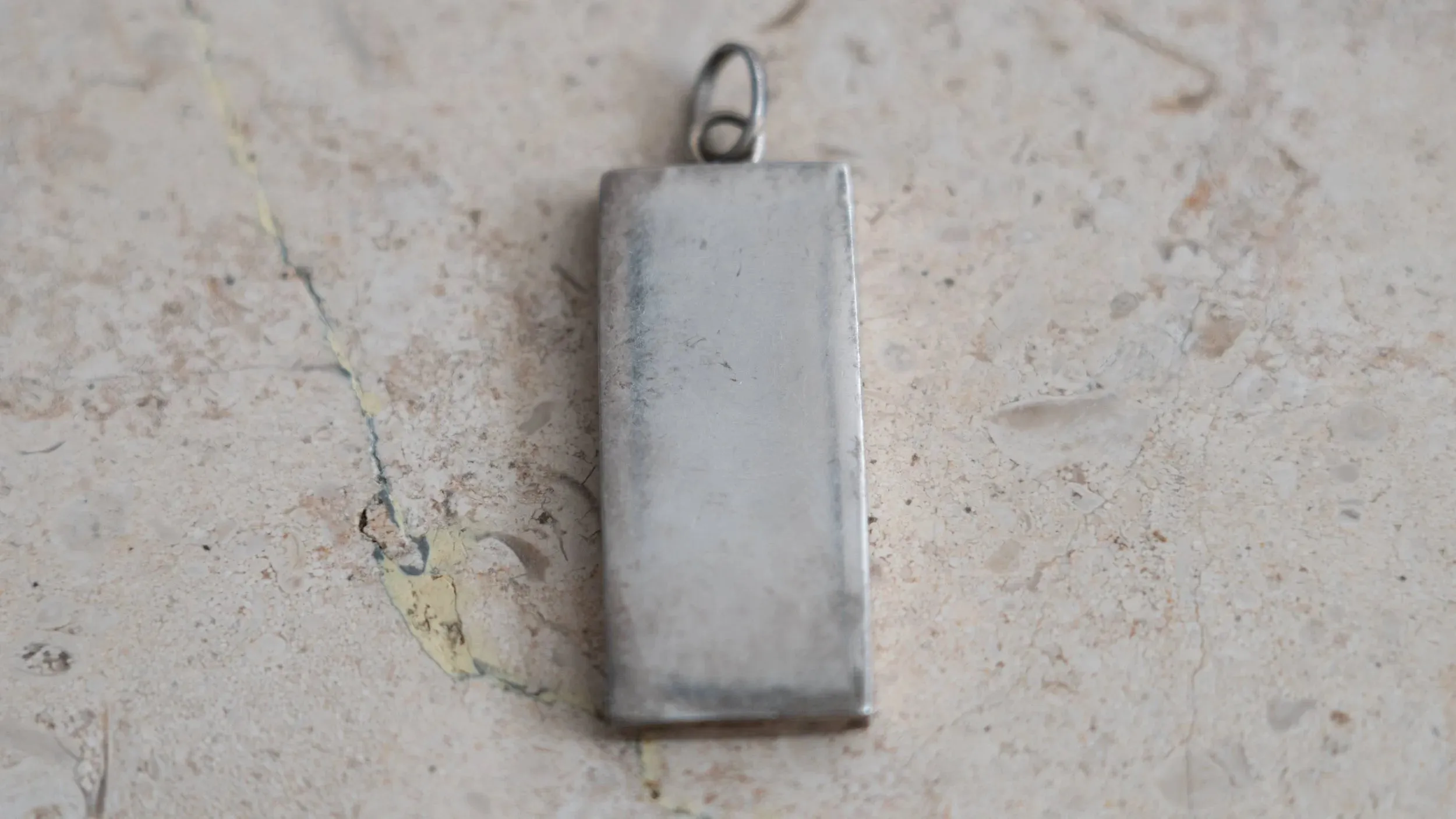 Heavy Payton & Radford, Birmingham Ingot Sterling Bar Pendant sold by Kilroy-VTG product image thumbnail 2