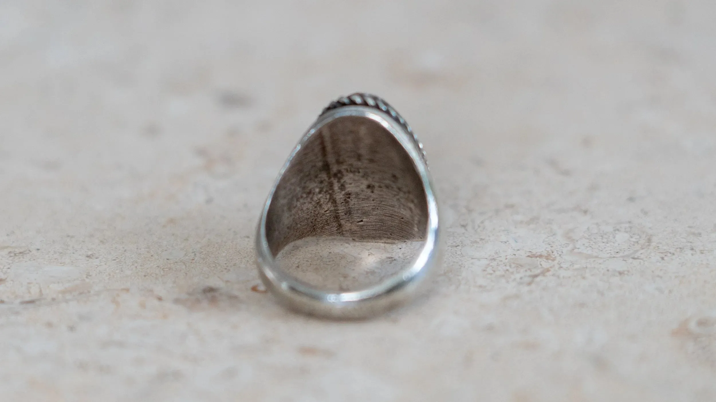 Old Pawn Dark Turquoise Soutwest Men's Ring Size-10 sold by Kilroy-VTG product image thumbnail 4