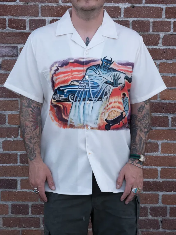 Crude Oil Camp Collar Button Up made by Kilroy-VTG