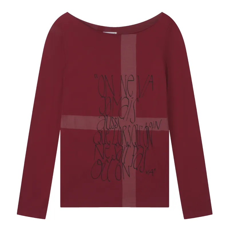 "Le Rouge aux Joues" tee femme made by Passion de L’âme