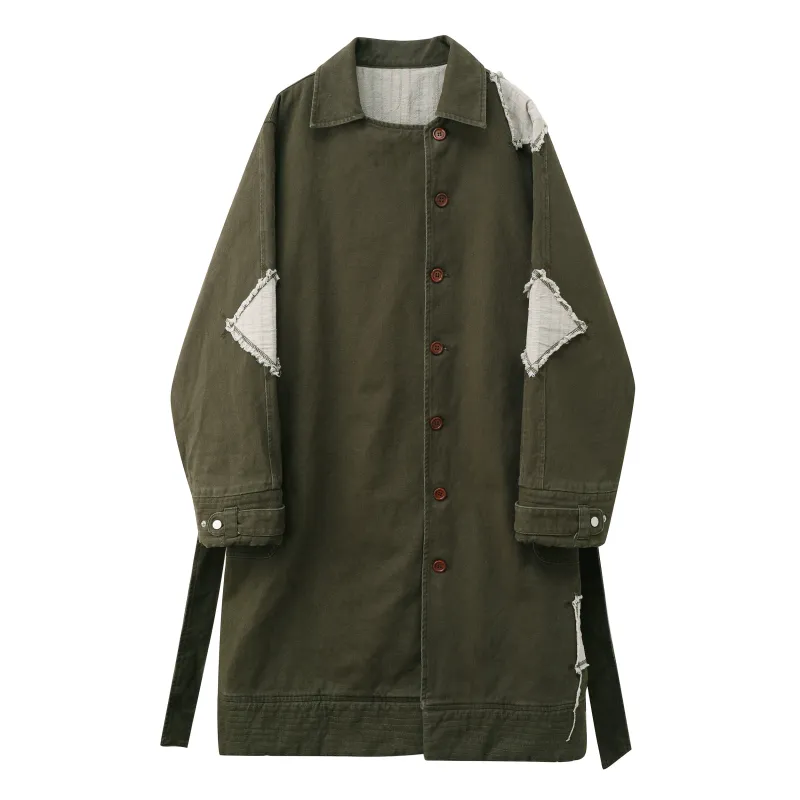 "Le Voyageur" patch trench made by Passion de L’âme