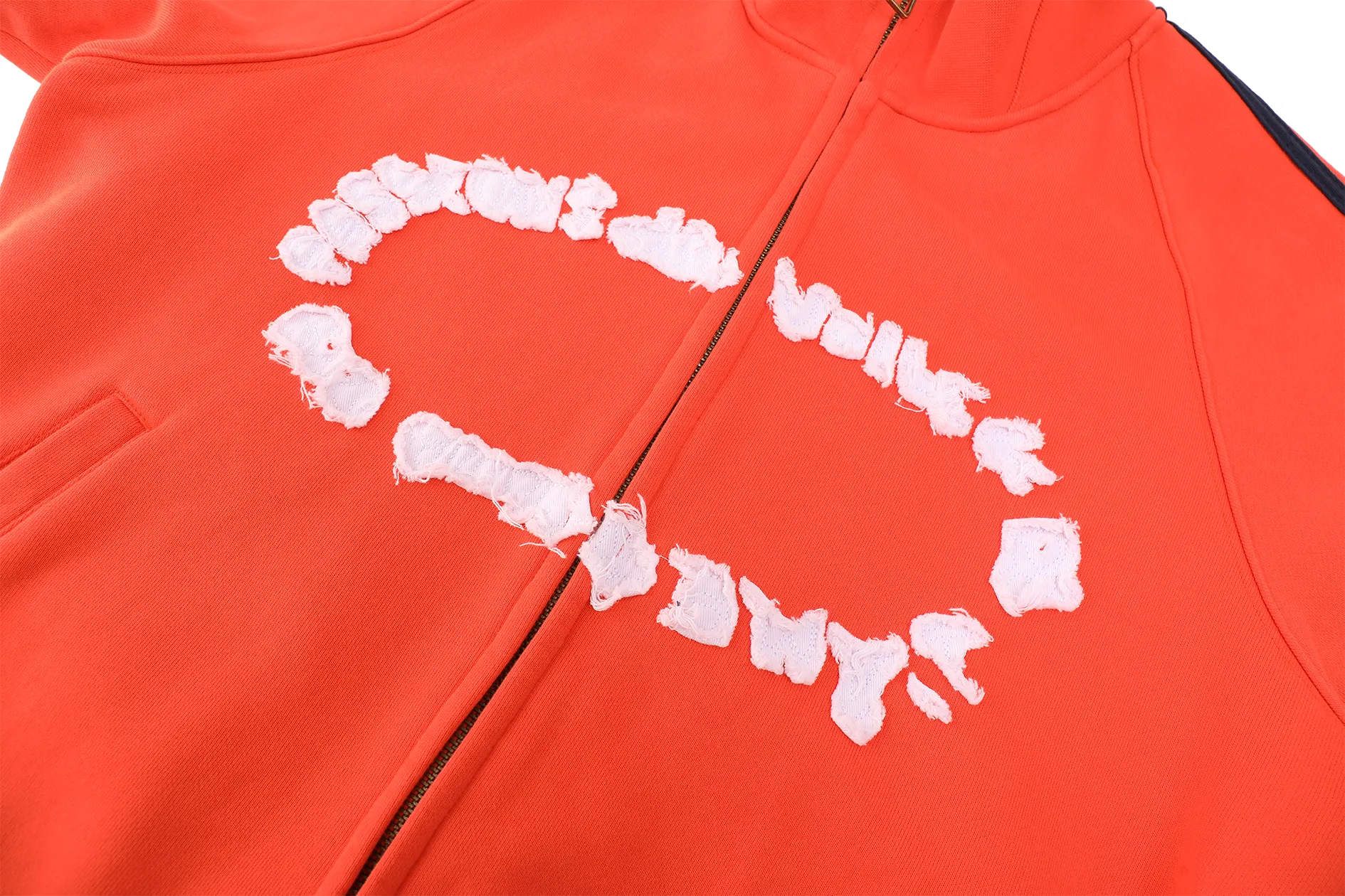 "club de voile" Track jacket orange sold by Passion de L’âme product image thumbnail 3
