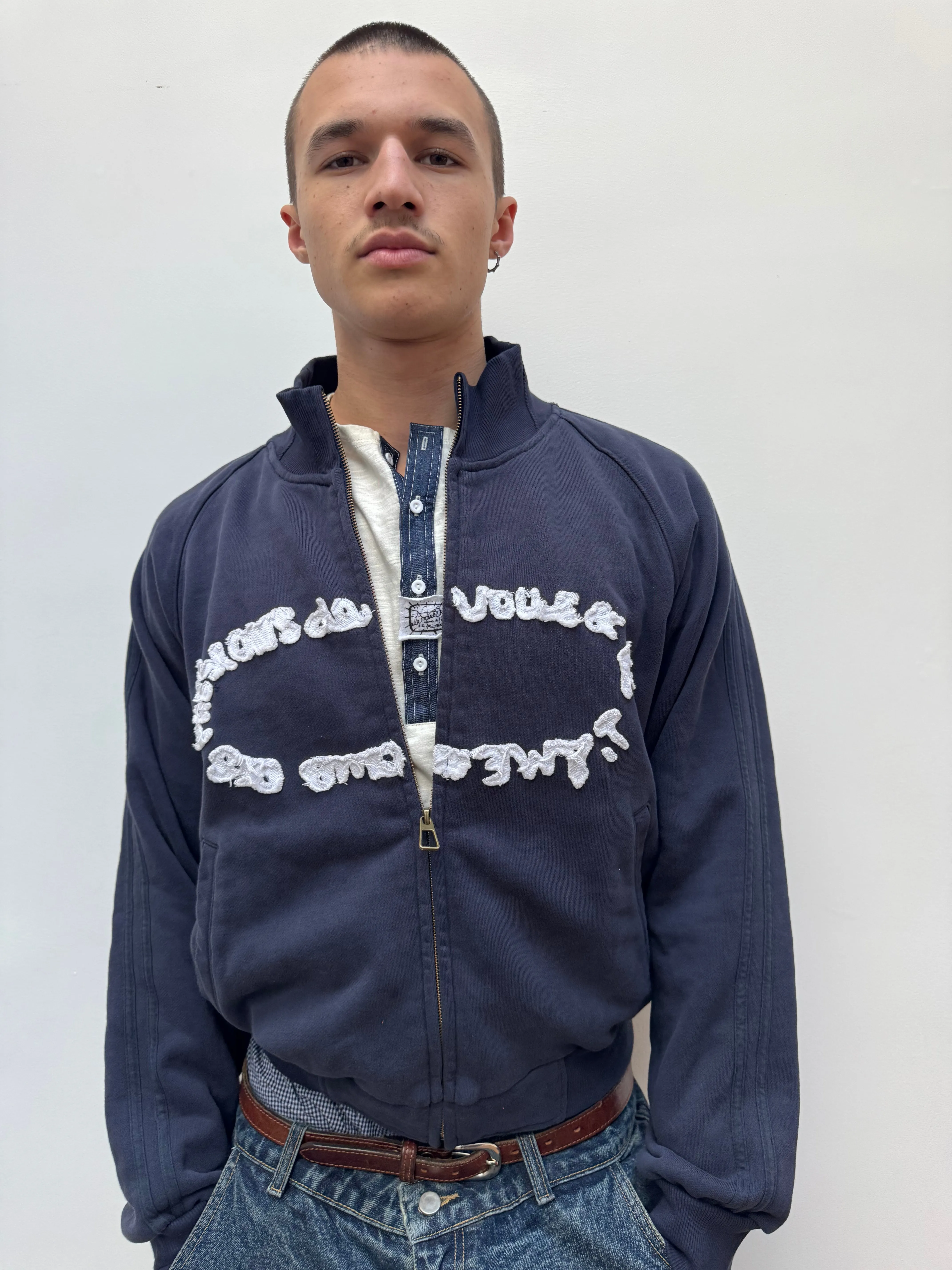 "club de voile" Track jacket bleu sold by Passion de L’âme product image thumbnail 3
