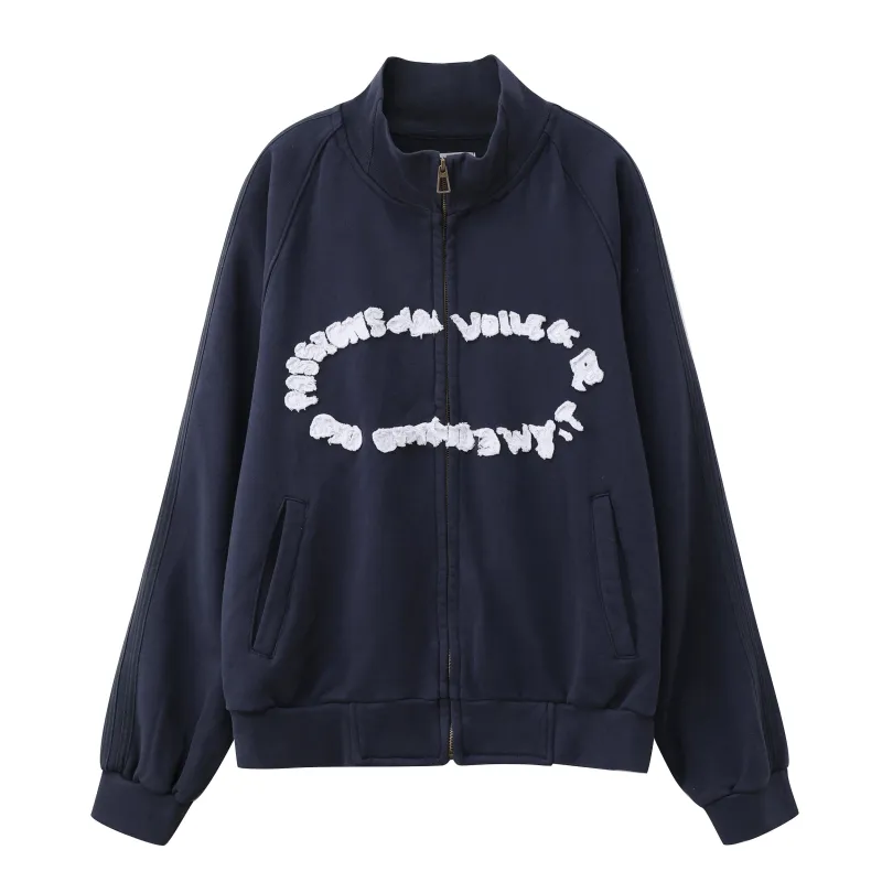 "club de voile" Track jacket bleu made by Passion de L’âme