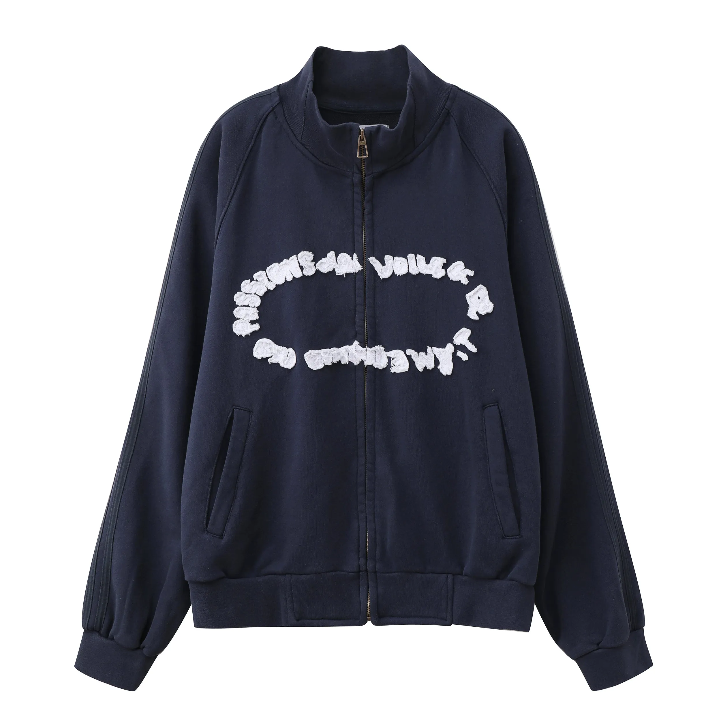 "club de voile" Track jacket bleu sold by Passion de L’âme