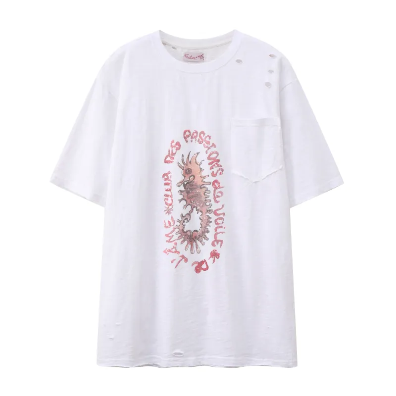 "l'hippocampe" Tee made by Passion de L’âme