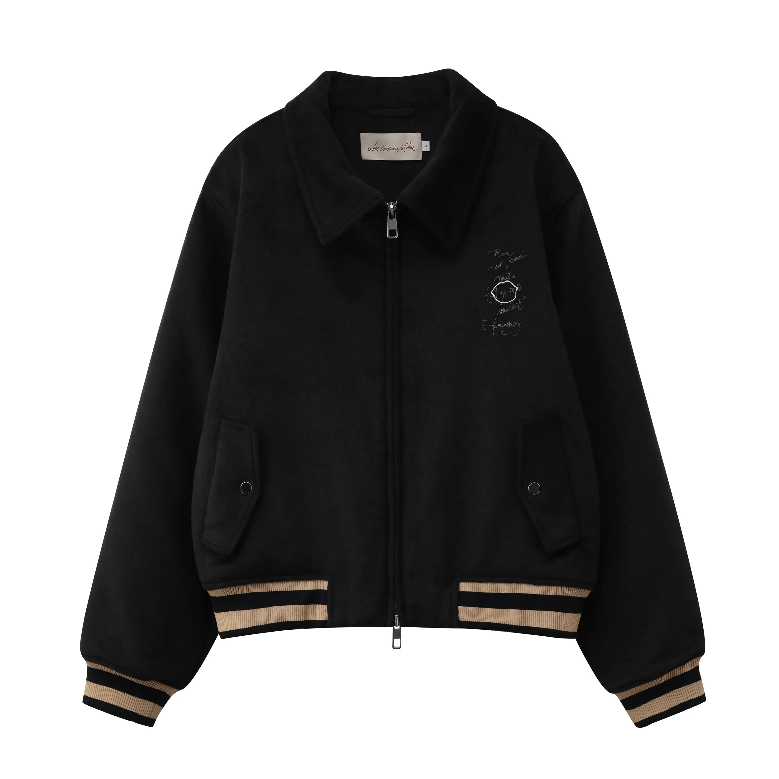 Varsity jacket « Fraises de Dakar » sold by Passion de L’âme product image thumbnail 2