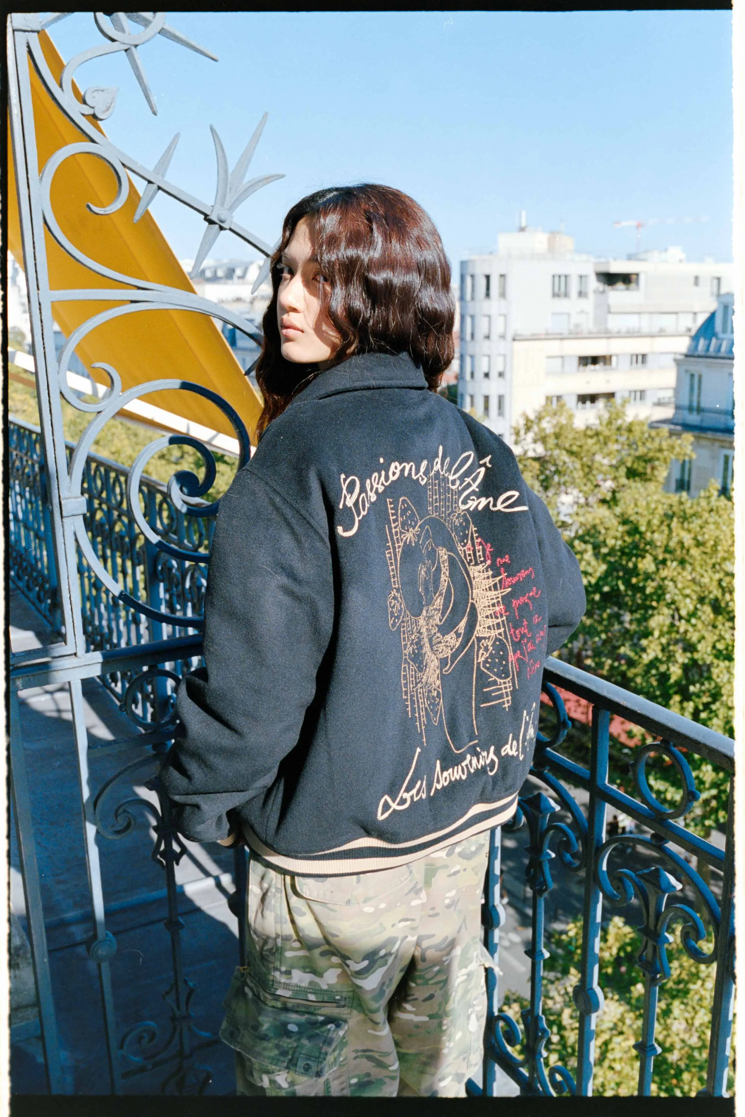 Varsity jacket « Fraises de Dakar » sold by Passion de L’âme product image thumbnail 3