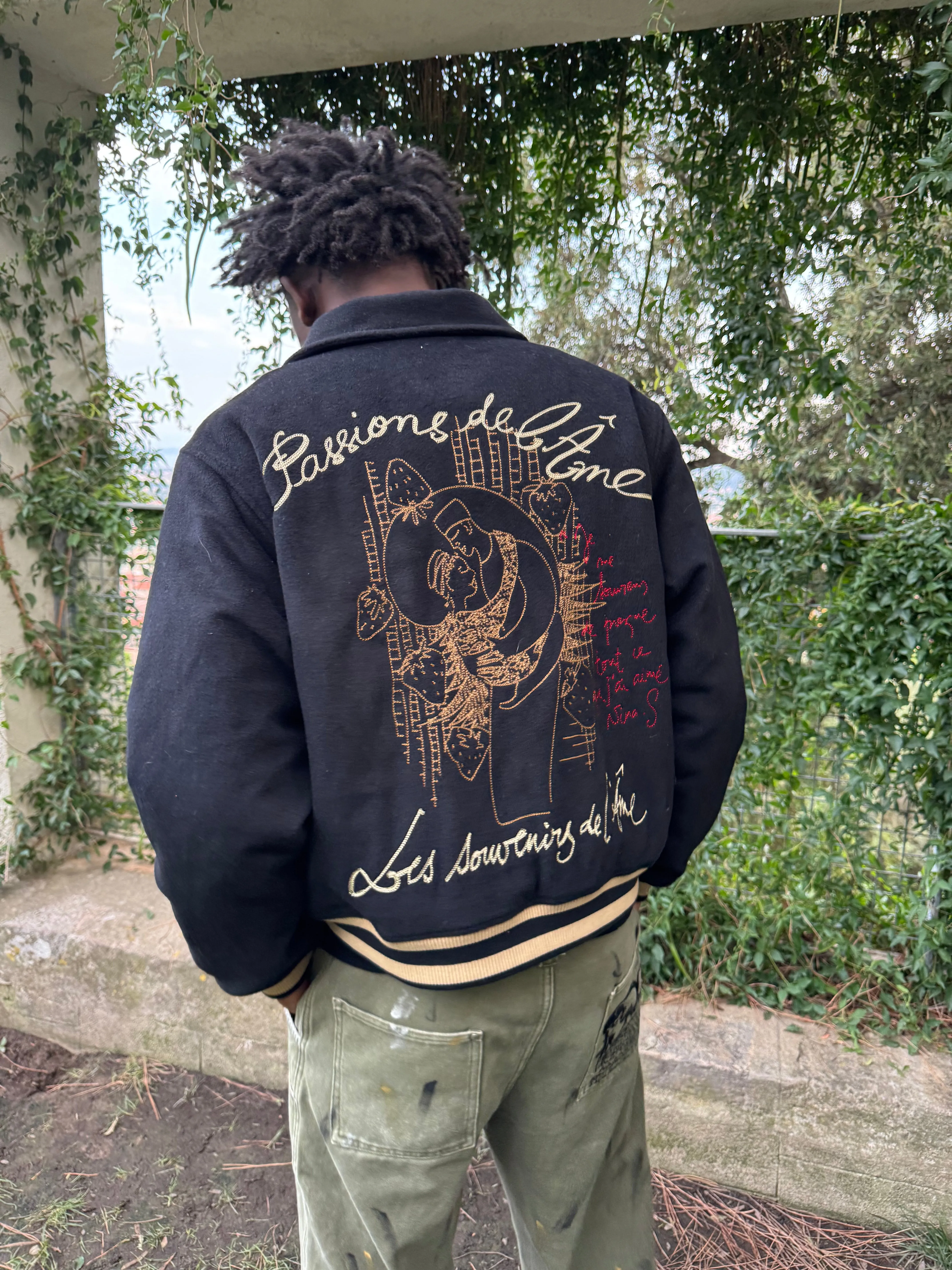 Varsity jacket « Fraises de Dakar » sold by Passion de L’âme product image thumbnail 4