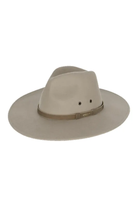 Marshall Wide Brim Fedora made by Kooringal