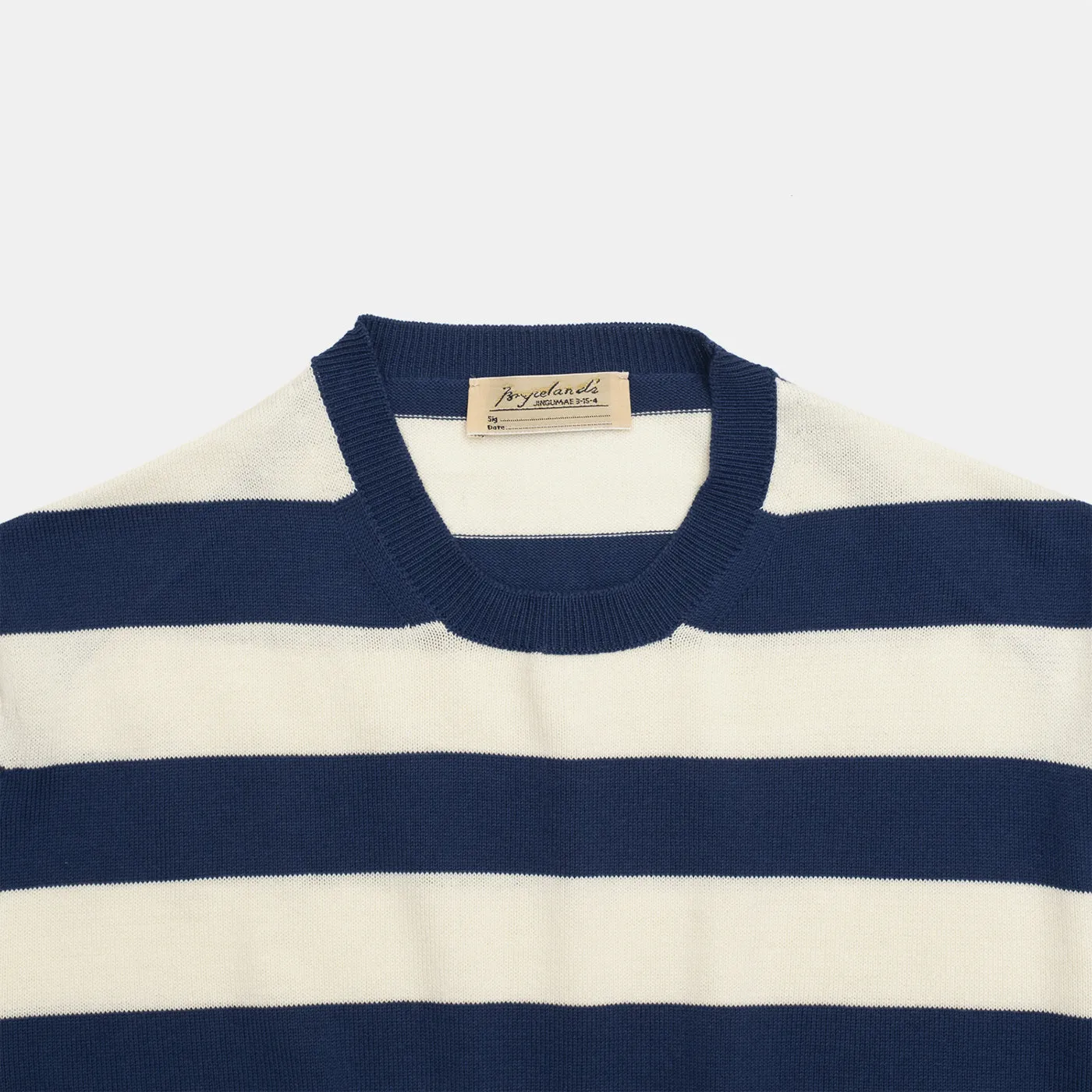 ‘Skipper’ Striped Tee Blue/Cream sold by Bryceland's product image thumbnail 2