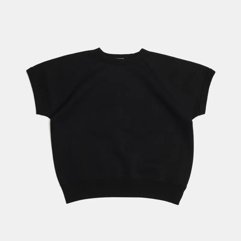 Raglan Short Sleeve Sweatshirt Black sold by Bryceland's